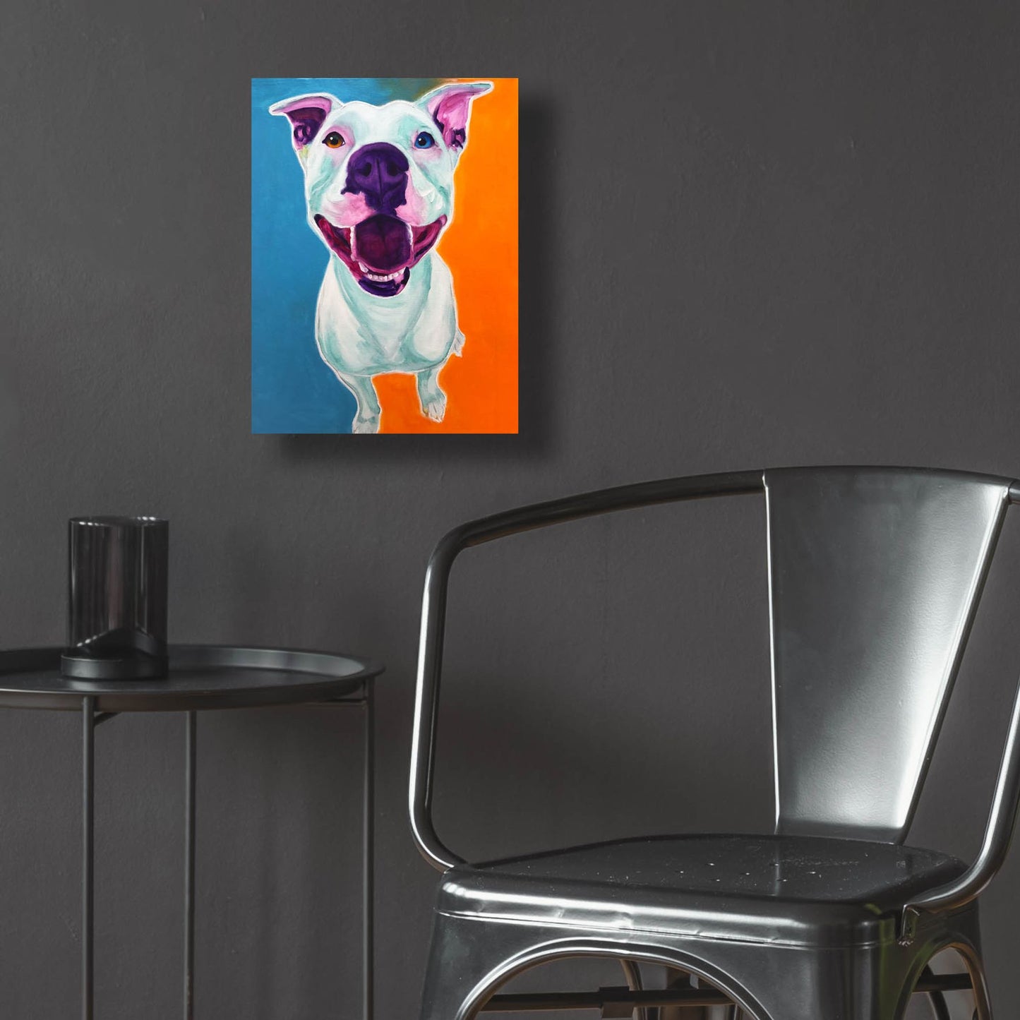 Epic Art 'Pit Bull - Angel2 by Dawg Painter, Acrylic Glass Wall Art,12x16