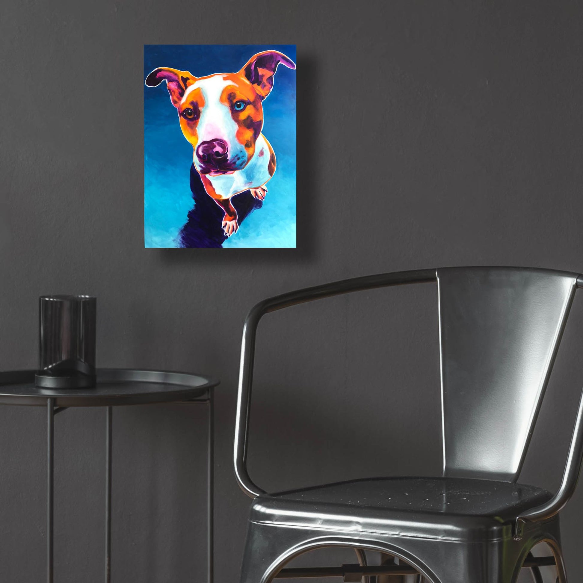 Epic Art 'Pit Bull - Bentley2 by Dawg Painter, Acrylic Glass Wall Art,12x16