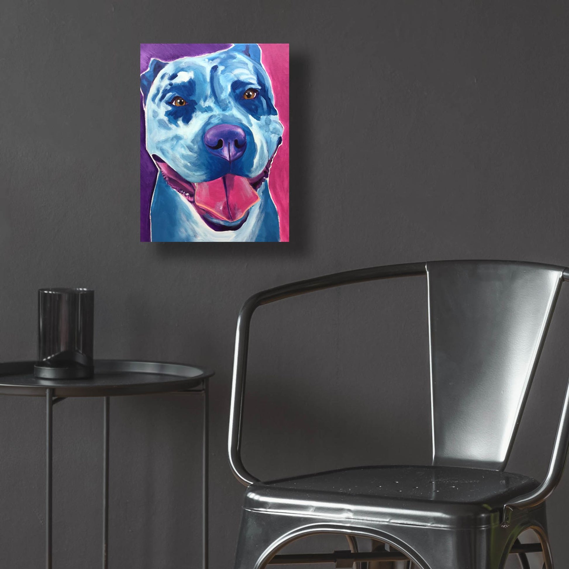 Epic Art 'Pit Bull - Merle2 by Dawg Painter, Acrylic Glass Wall Art,12x16