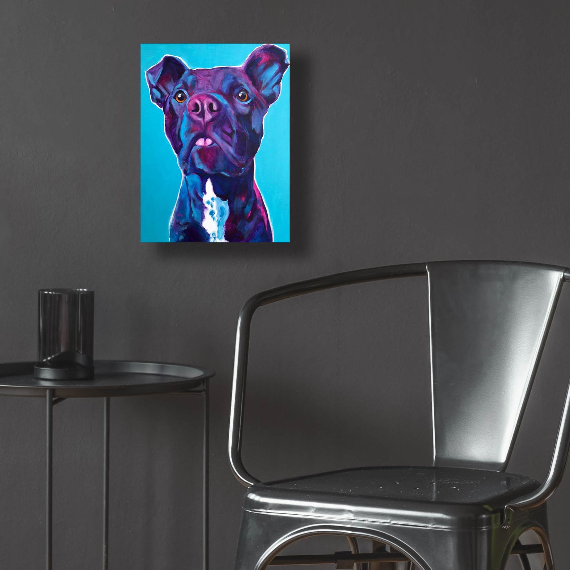 Epic Art 'Pit Bull - Neko2 by Dawg Painter, Acrylic Glass Wall Art,12x16