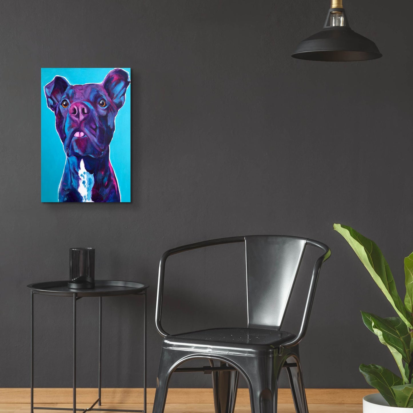 Epic Art 'Pit Bull - Neko2 by Dawg Painter, Acrylic Glass Wall Art,16x24