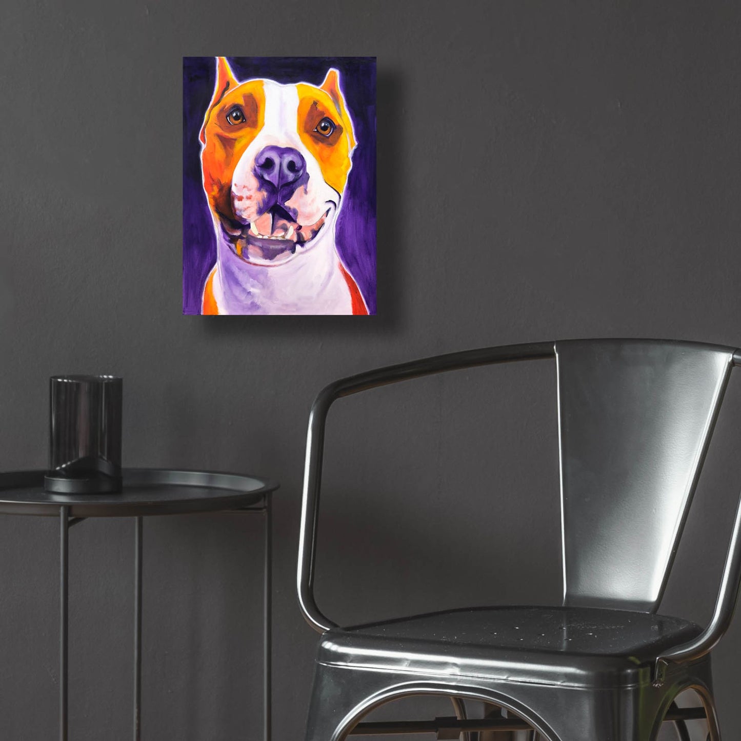 Epic Art 'Pit Bull - Rexy2 by Dawg Painter, Acrylic Glass Wall Art,12x16