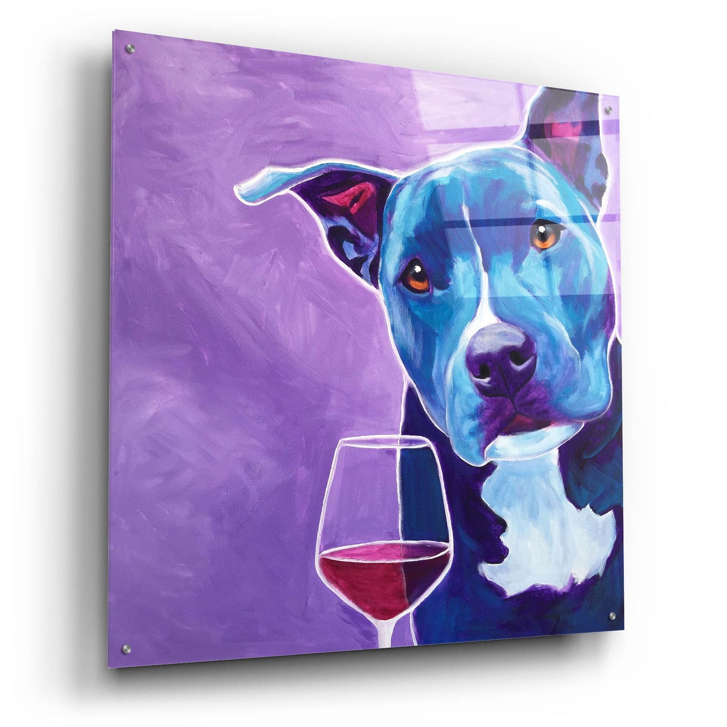 Epic Art 'Shakti With Wine2 by Dawg Painter, Acrylic Glass Wall Art,36x36