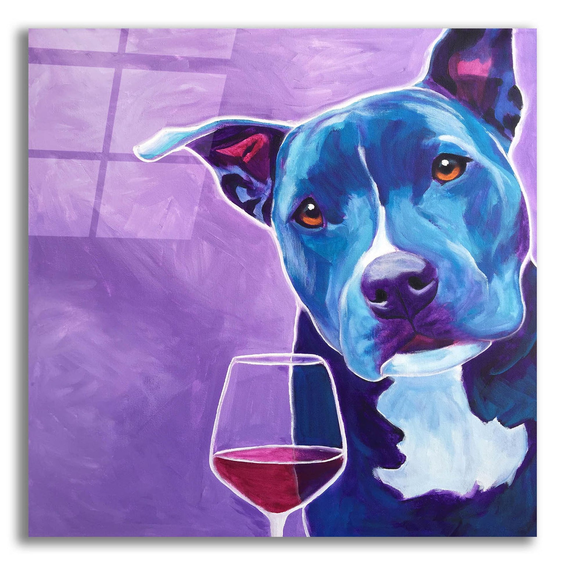 Epic Art 'Shakti With Wine2 by Dawg Painter, Acrylic Glass Wall Art