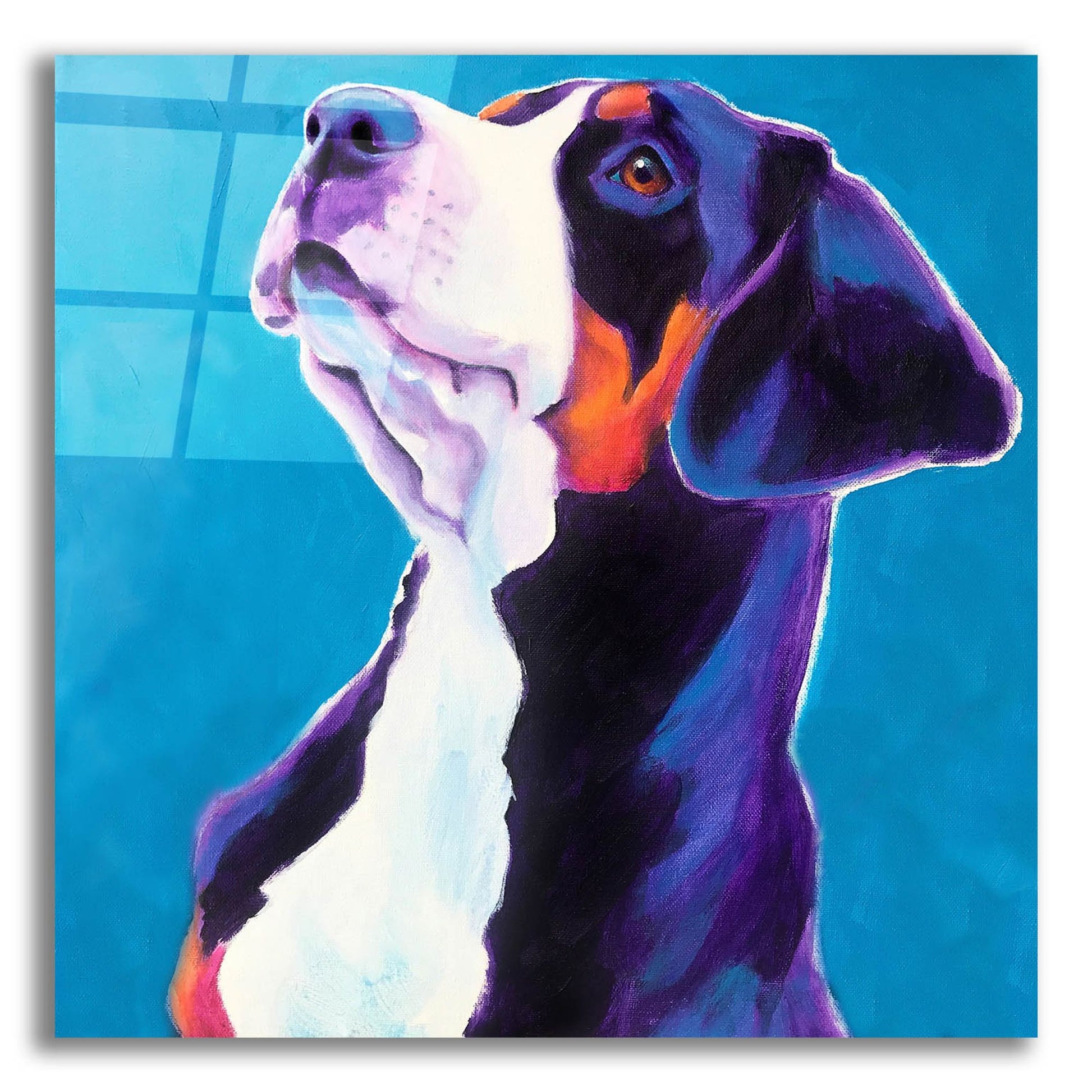 Epic Art 'Swissie - Puppy2 by Dawg Painter, Acrylic Glass Wall Art