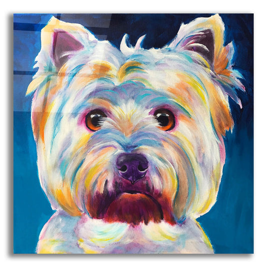 Epic Art 'Westie - Chispy2 by Dawg Painter, Acrylic Glass Wall Art