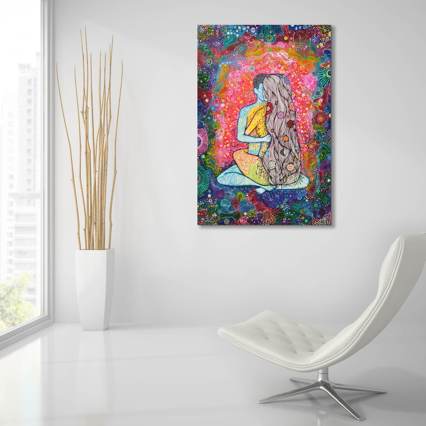 Epic Art 'Embracing2 by Noemi Ibarz, Acrylic Glass Wall Art,24x36