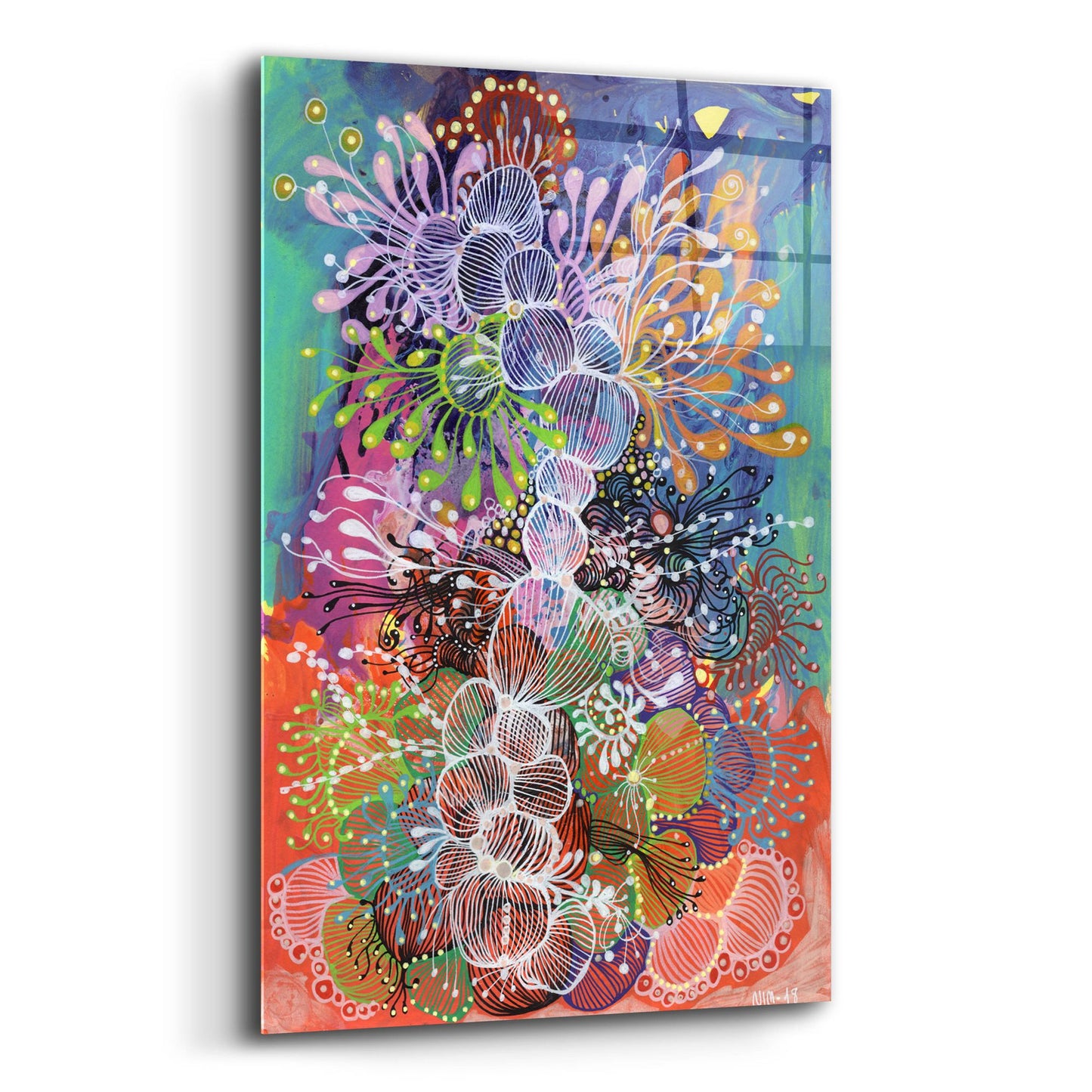 Epic Art 'Grow With Me2 by Noemi Ibarz, Acrylic Glass Wall Art,12x16