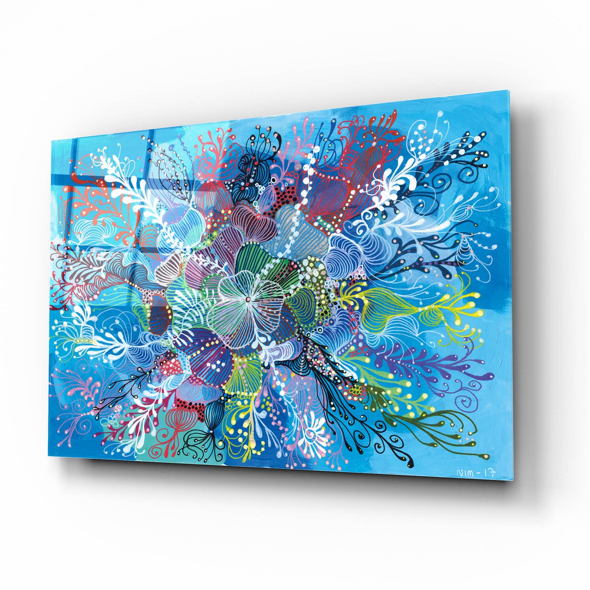 Epic Art 'Expand2 by Noemi Ibarz, Acrylic Glass Wall Art,16x12