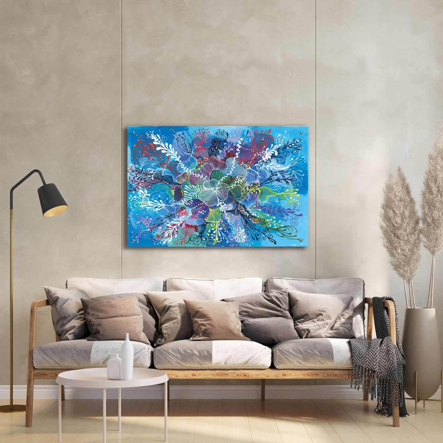 Epic Art 'Expand2 by Noemi Ibarz, Acrylic Glass Wall Art,36x24