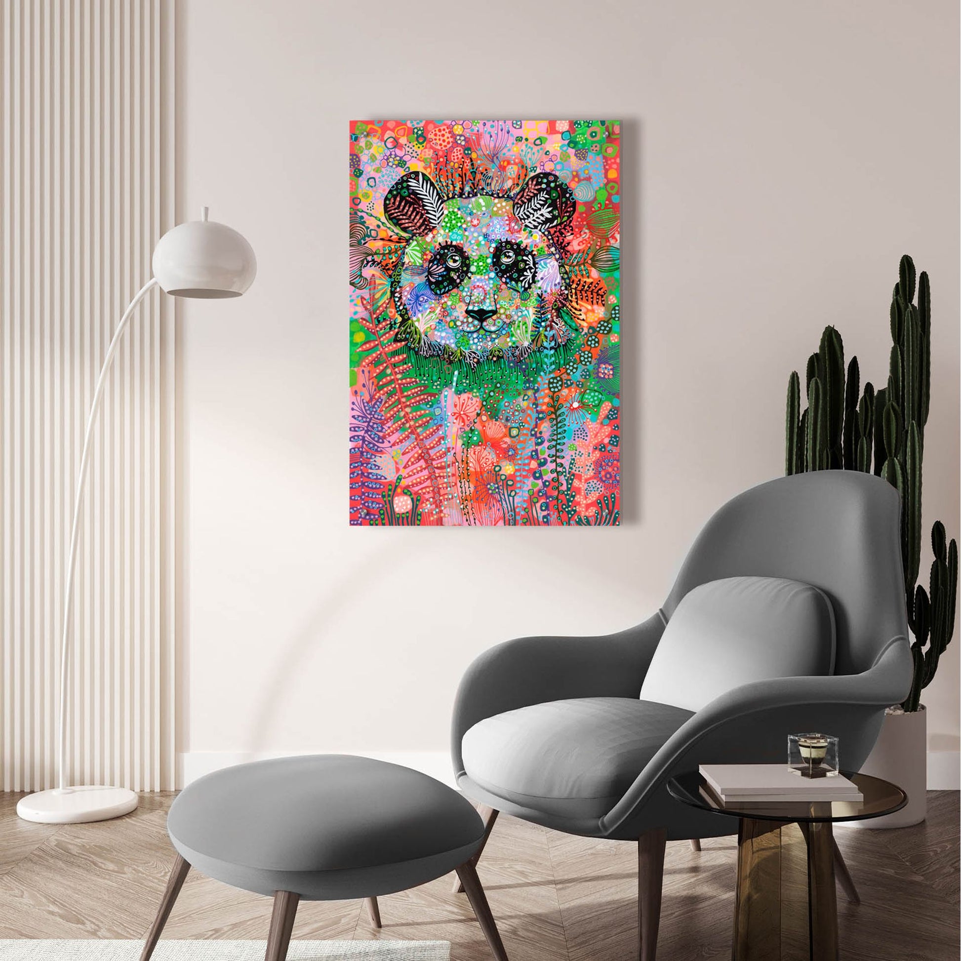 Epic Art 'Panda2 by Noemi Ibarz, Acrylic Glass Wall Art,24x36