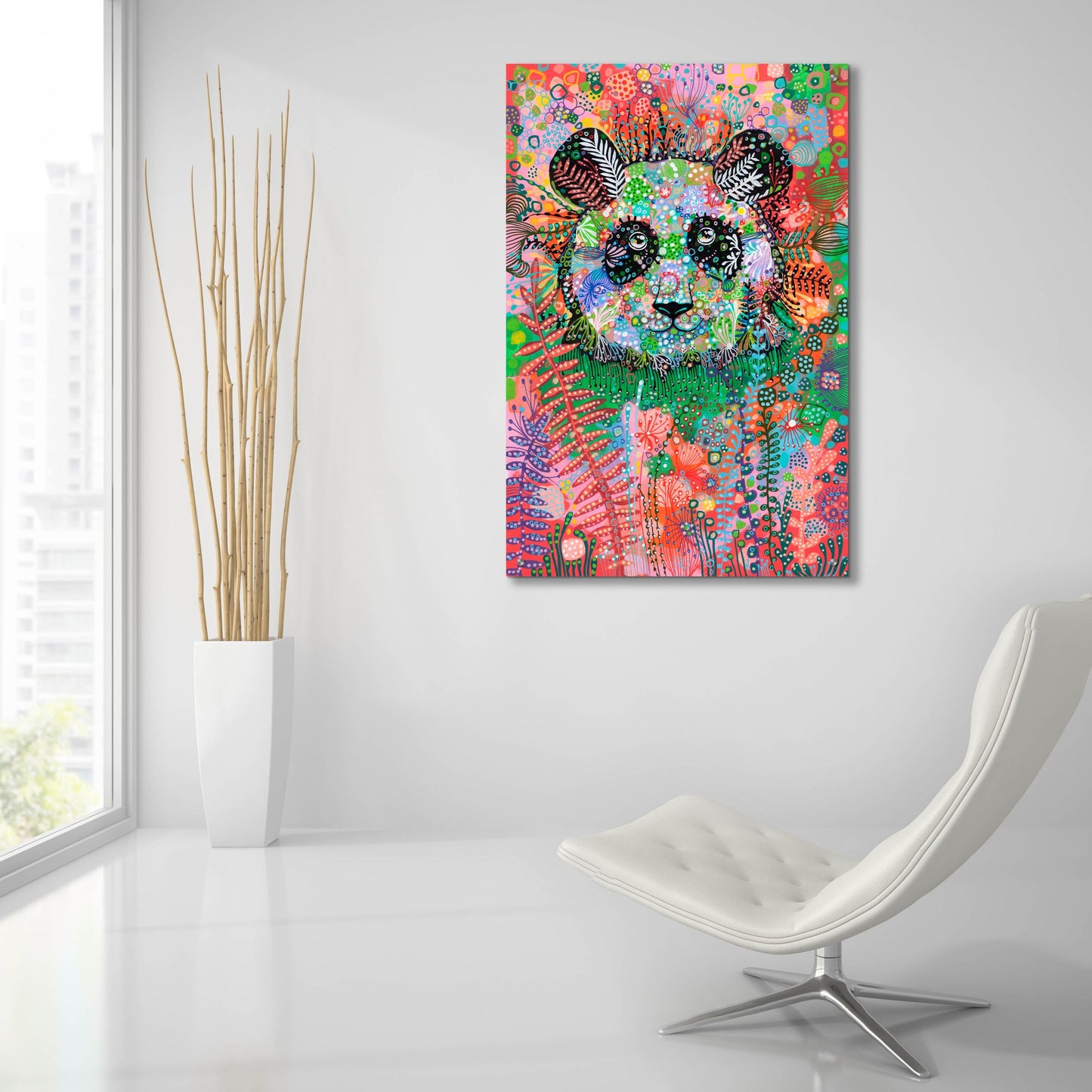 Epic Art 'Panda2 by Noemi Ibarz, Acrylic Glass Wall Art,24x36