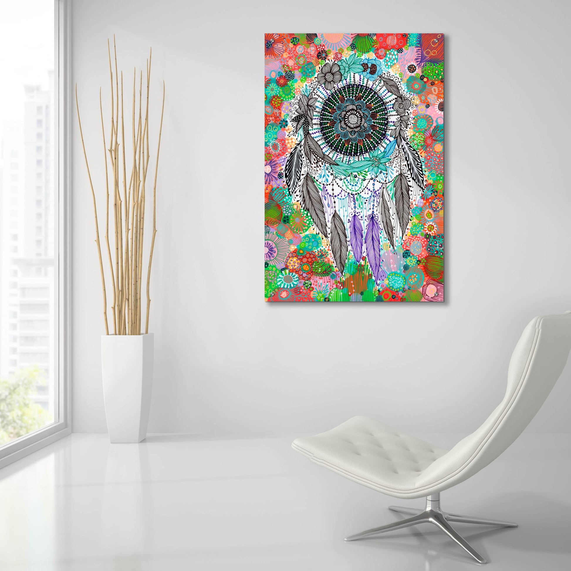 Epic Art 'Dream Catcher2 by Noemi Ibarz, Acrylic Glass Wall Art,24x36