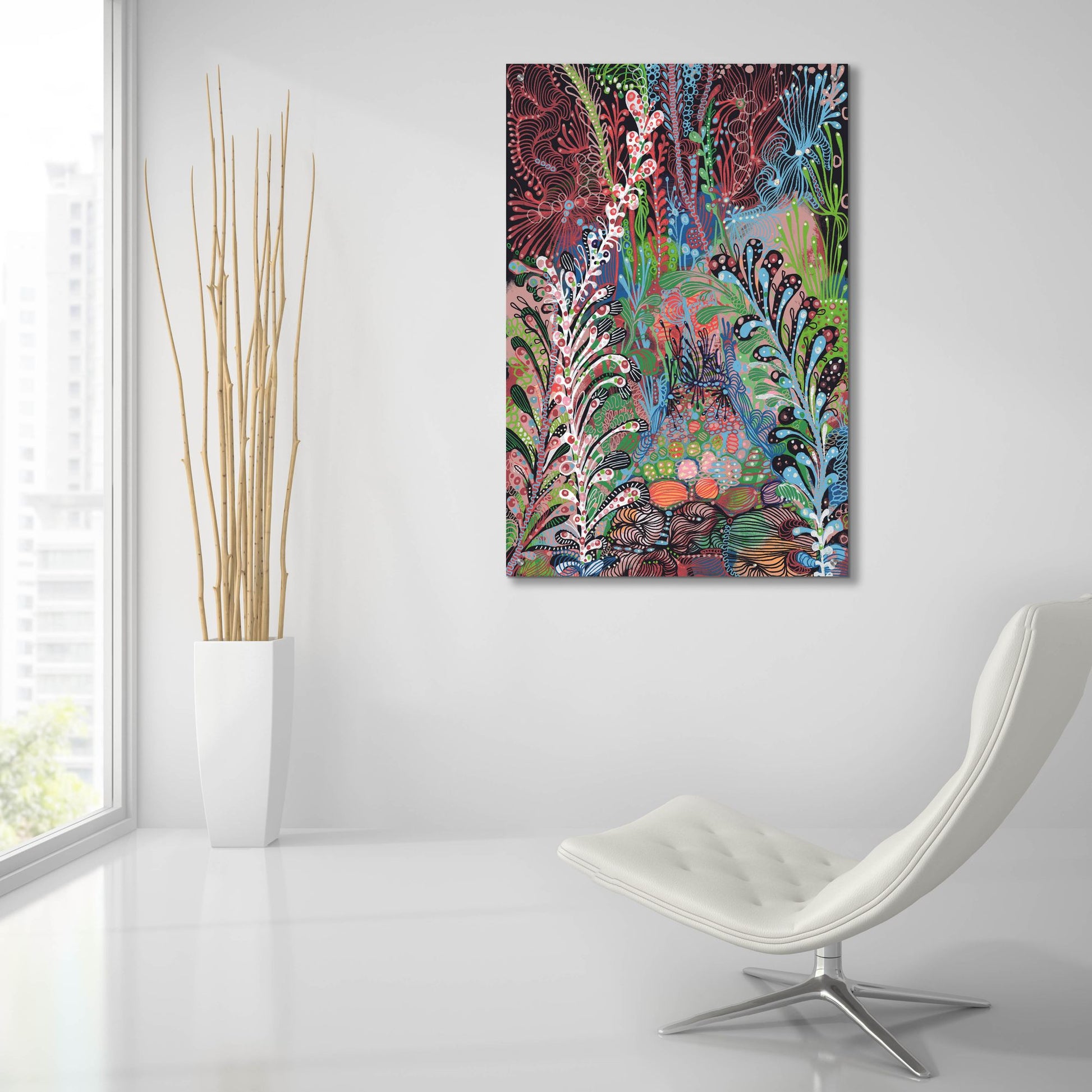 Epic Art 'In The Weeds2 by Noemi Ibarz, Acrylic Glass Wall Art,24x36