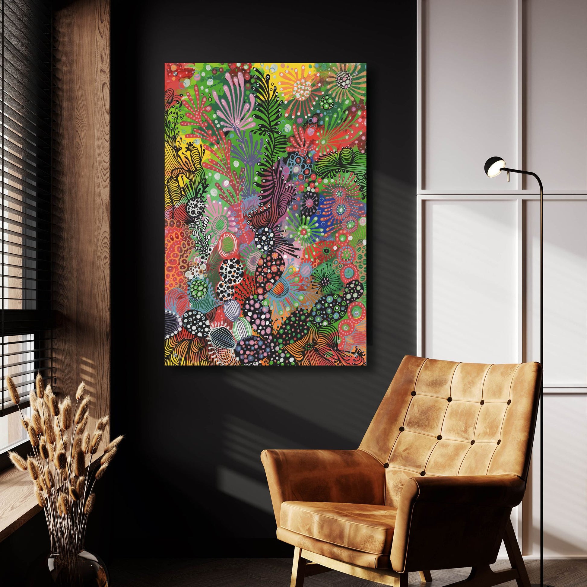 Epic Art 'Summer Joy2 by Noemi Ibarz, Acrylic Glass Wall Art,24x36