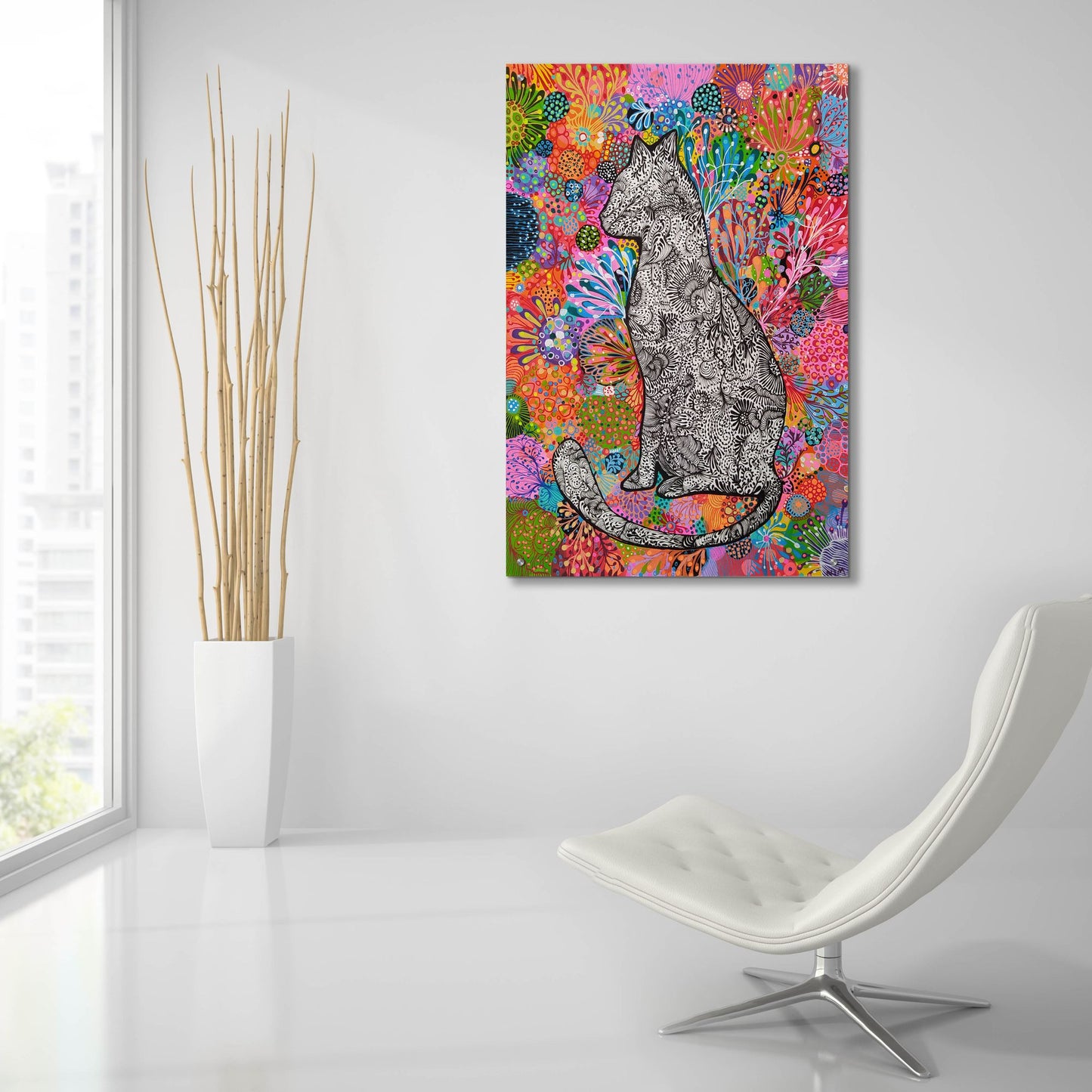 Epic Art 'Change My Mind2 by Noemi Ibarz, Acrylic Glass Wall Art,24x36