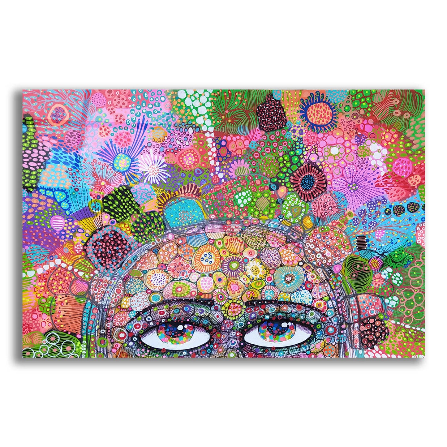 Epic Art 'Thoughts In My Head2 by Noemi Ibarz, Acrylic Glass Wall Art,24x16