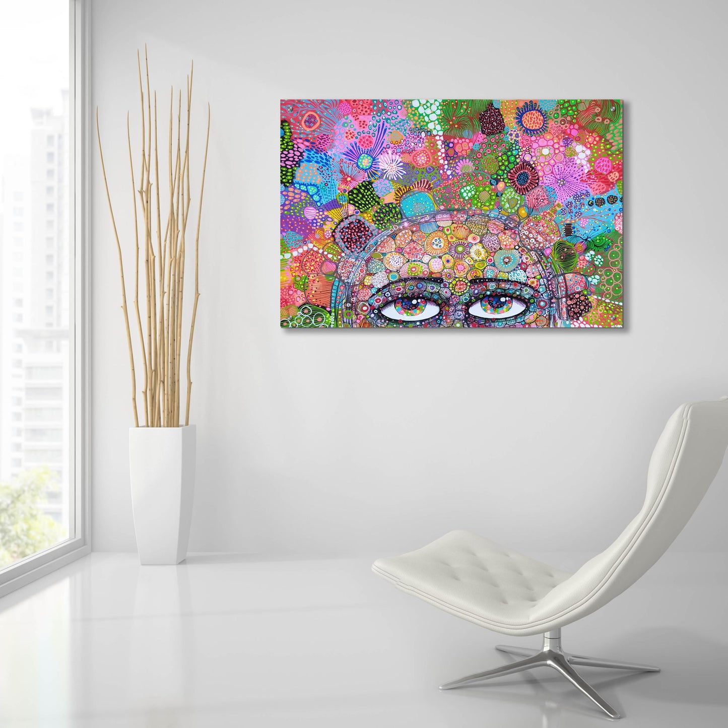 Epic Art 'Thoughts In My Head2 by Noemi Ibarz, Acrylic Glass Wall Art,36x24