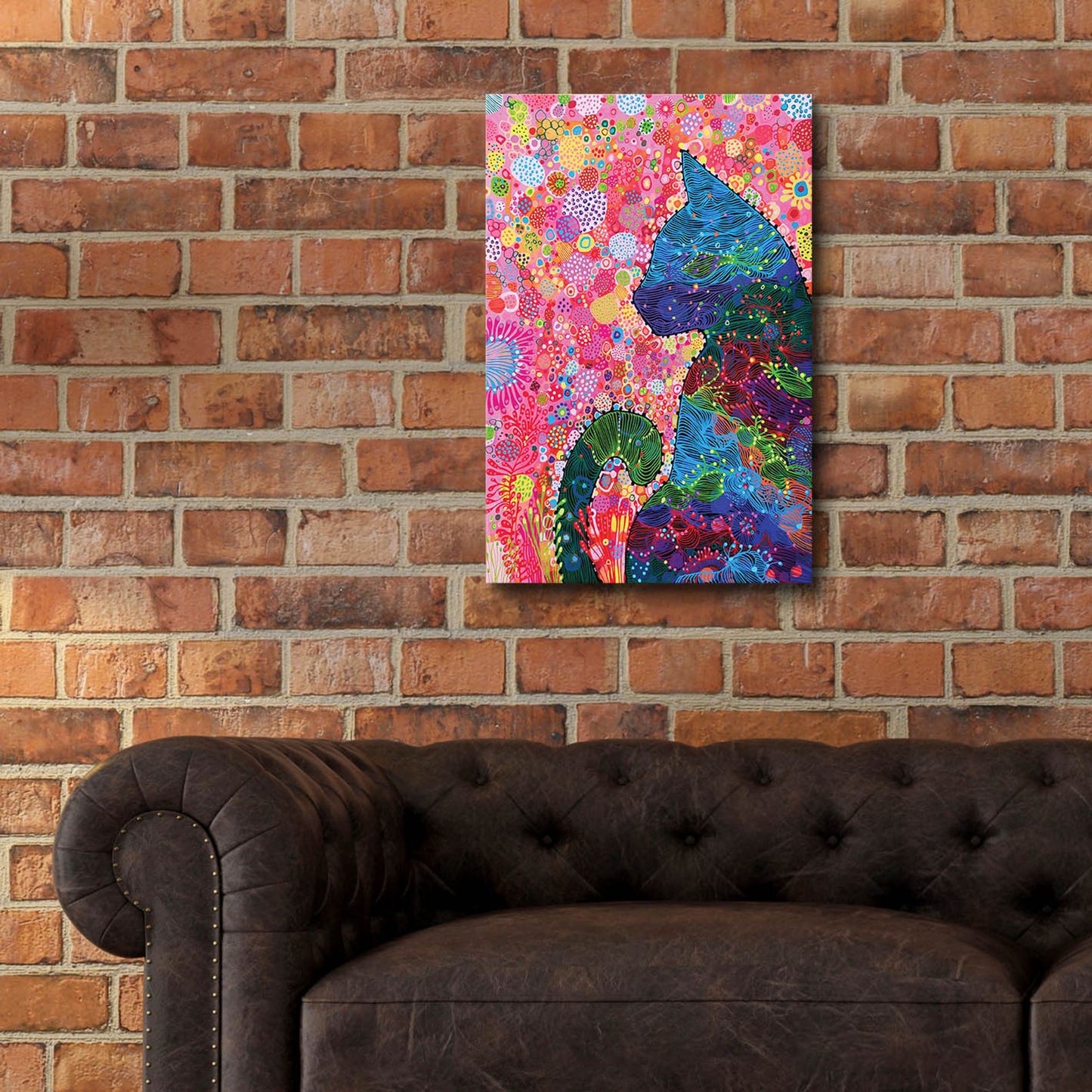 Epic Art 'Cat Silhouette2 by Noemi Ibarz, Acrylic Glass Wall Art,16x24