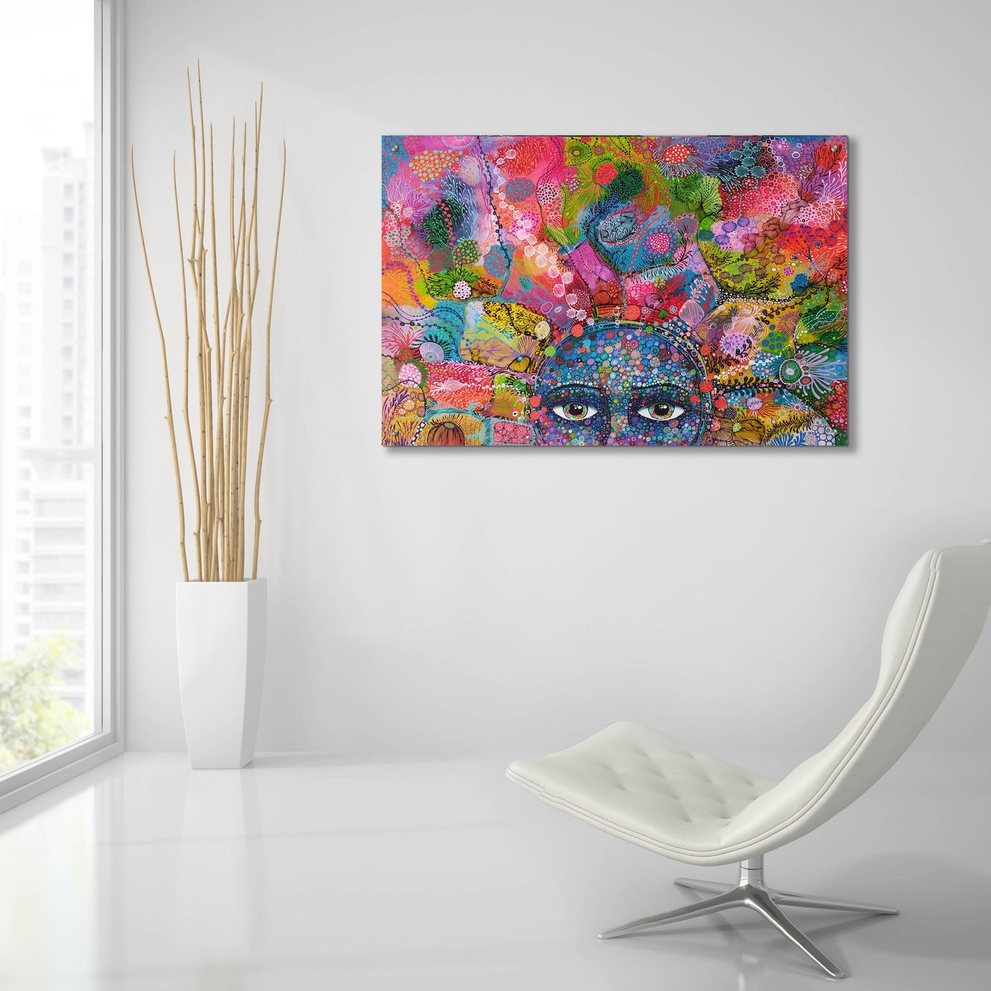 Epic Art 'Thought Cloud2 by Noemi Ibarz, Acrylic Glass Wall Art,36x24