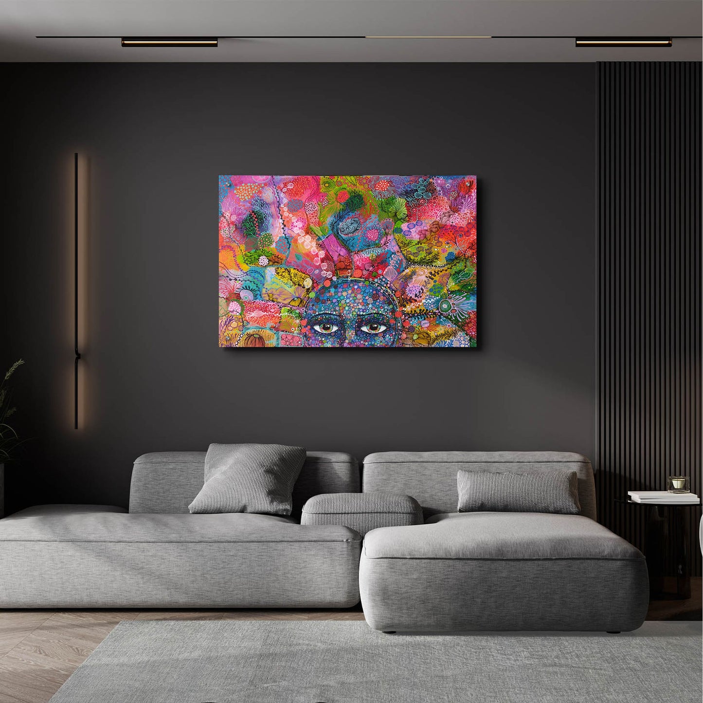 Epic Art 'Thought Cloud2 by Noemi Ibarz, Acrylic Glass Wall Art,36x24