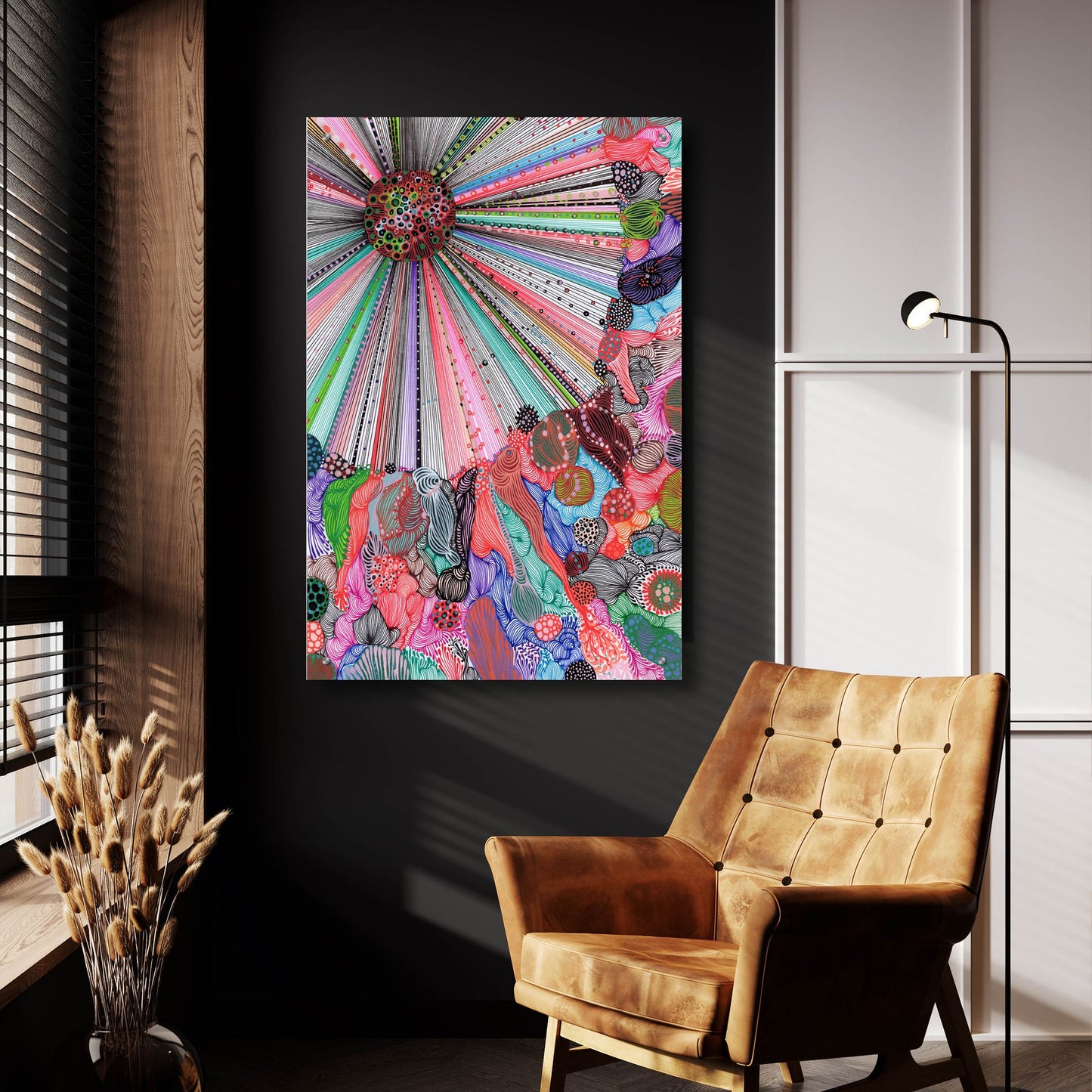 Epic Art 'Radiance2 by Noemi Ibarz, Acrylic Glass Wall Art,24x36