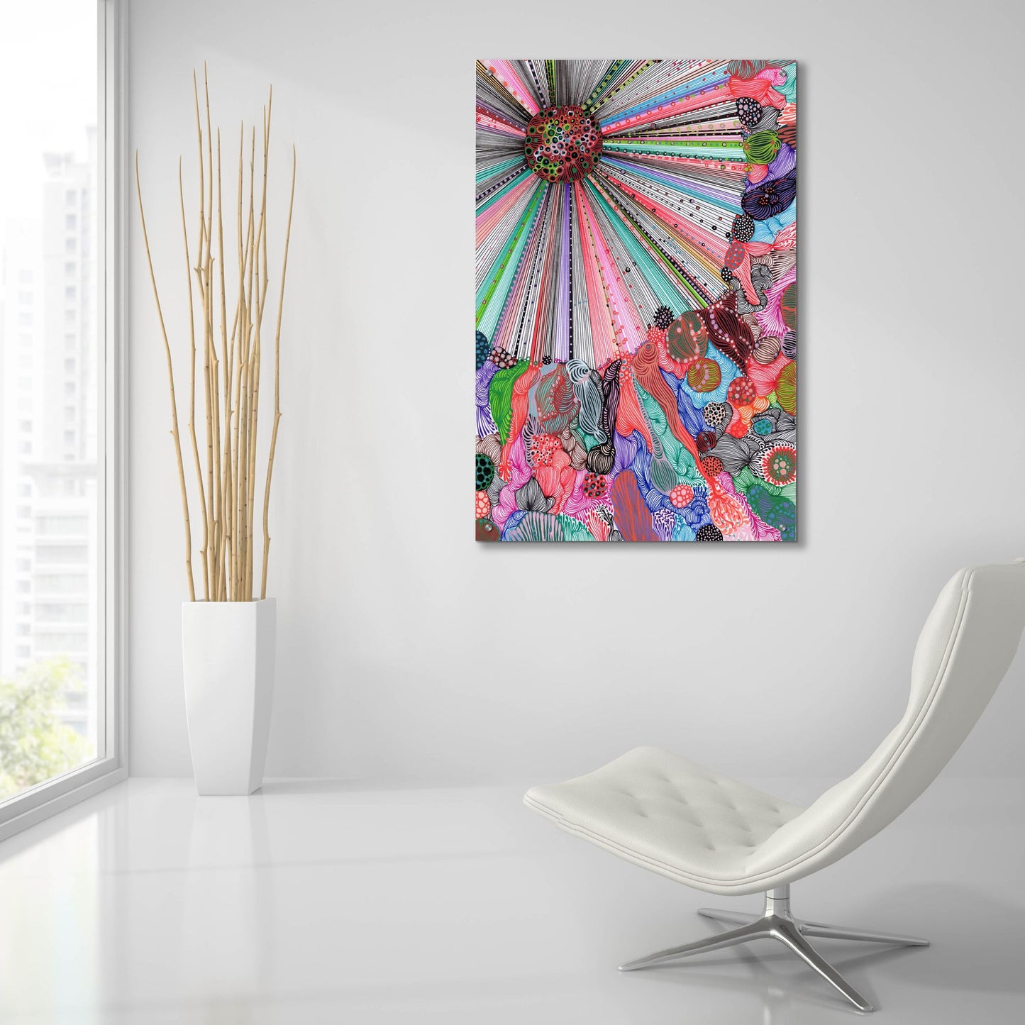 Epic Art 'Radiance2 by Noemi Ibarz, Acrylic Glass Wall Art,24x36