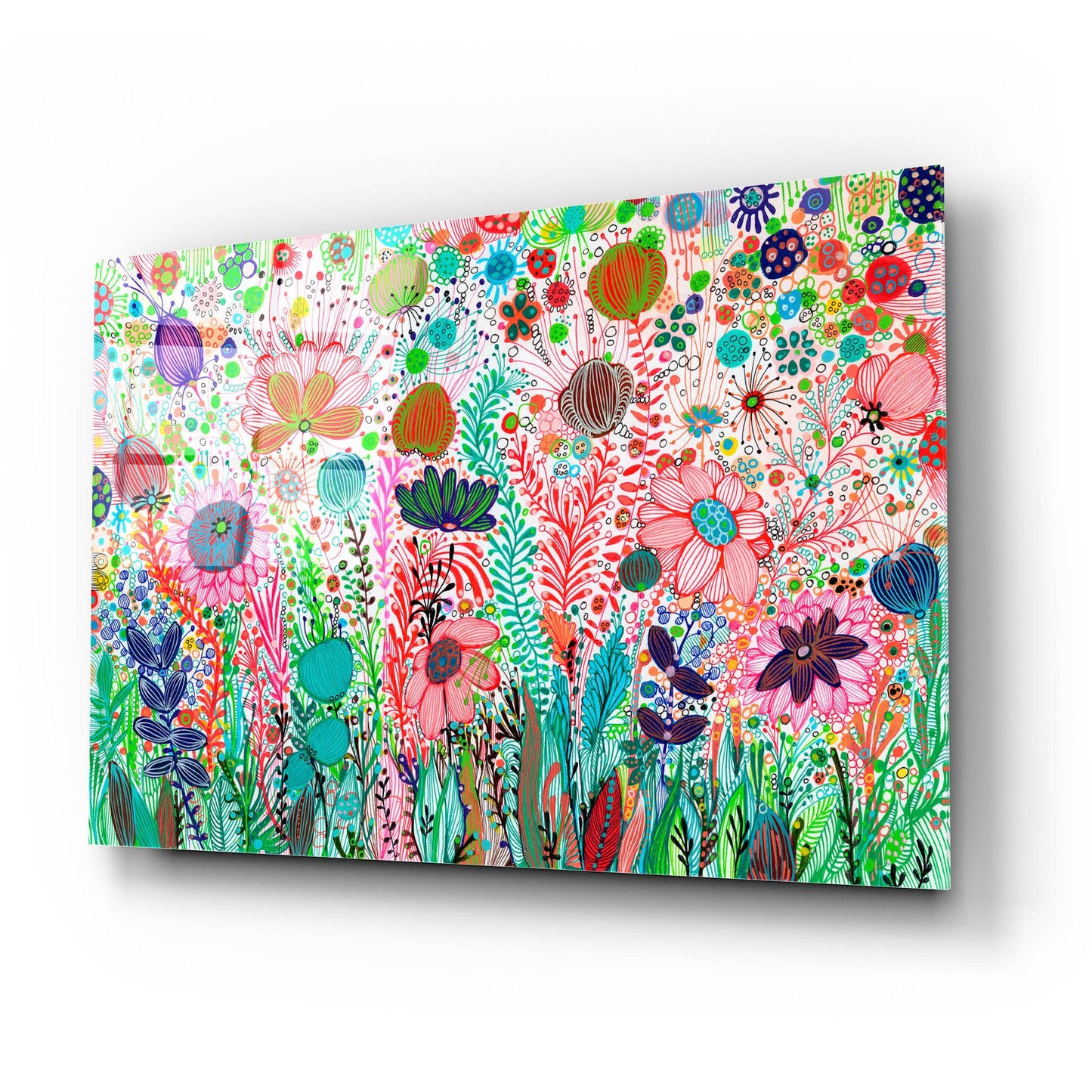 Epic Art 'Garden Party2 by Noemi Ibarz, Acrylic Glass Wall Art,24x16