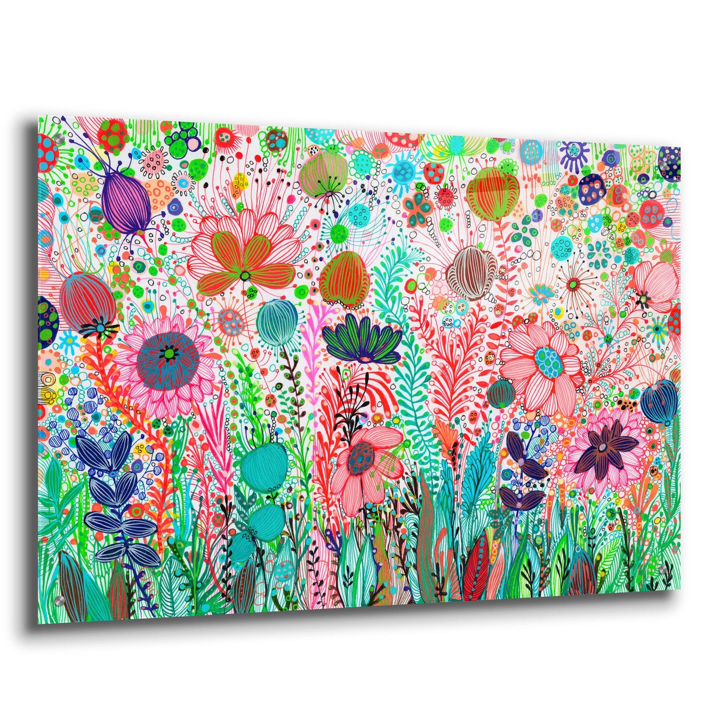 Epic Art 'Garden Party2 by Noemi Ibarz, Acrylic Glass Wall Art,36x24