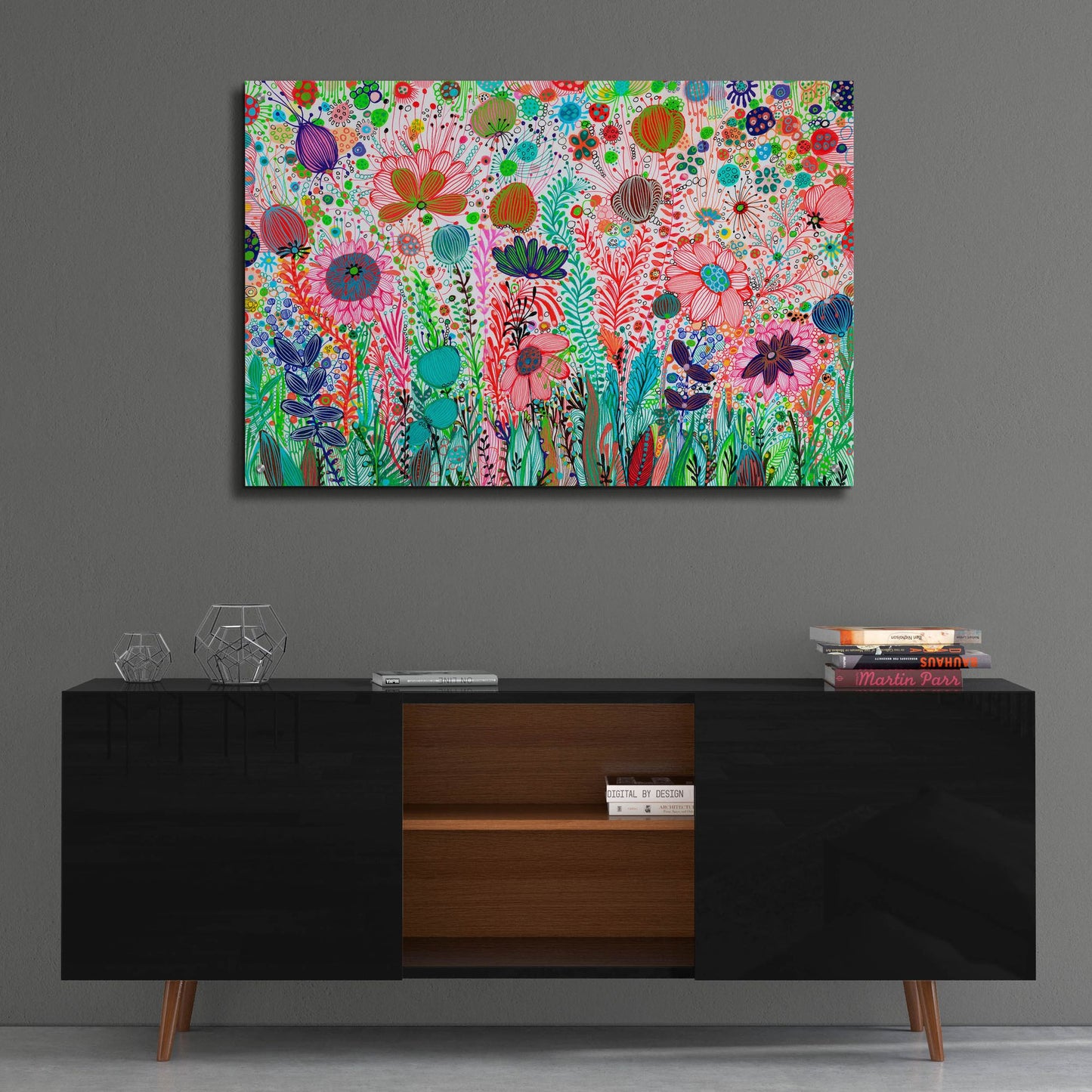 Epic Art 'Garden Party2 by Noemi Ibarz, Acrylic Glass Wall Art,36x24