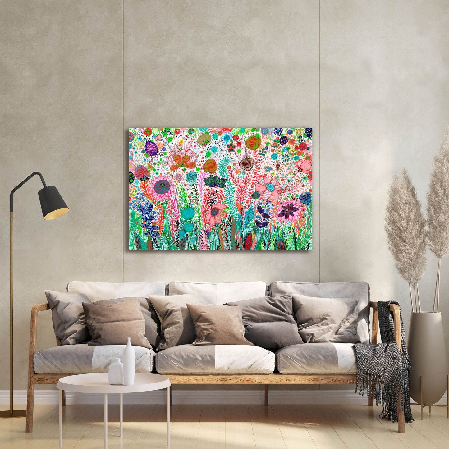 Epic Art 'Garden Party2 by Noemi Ibarz, Acrylic Glass Wall Art,36x24