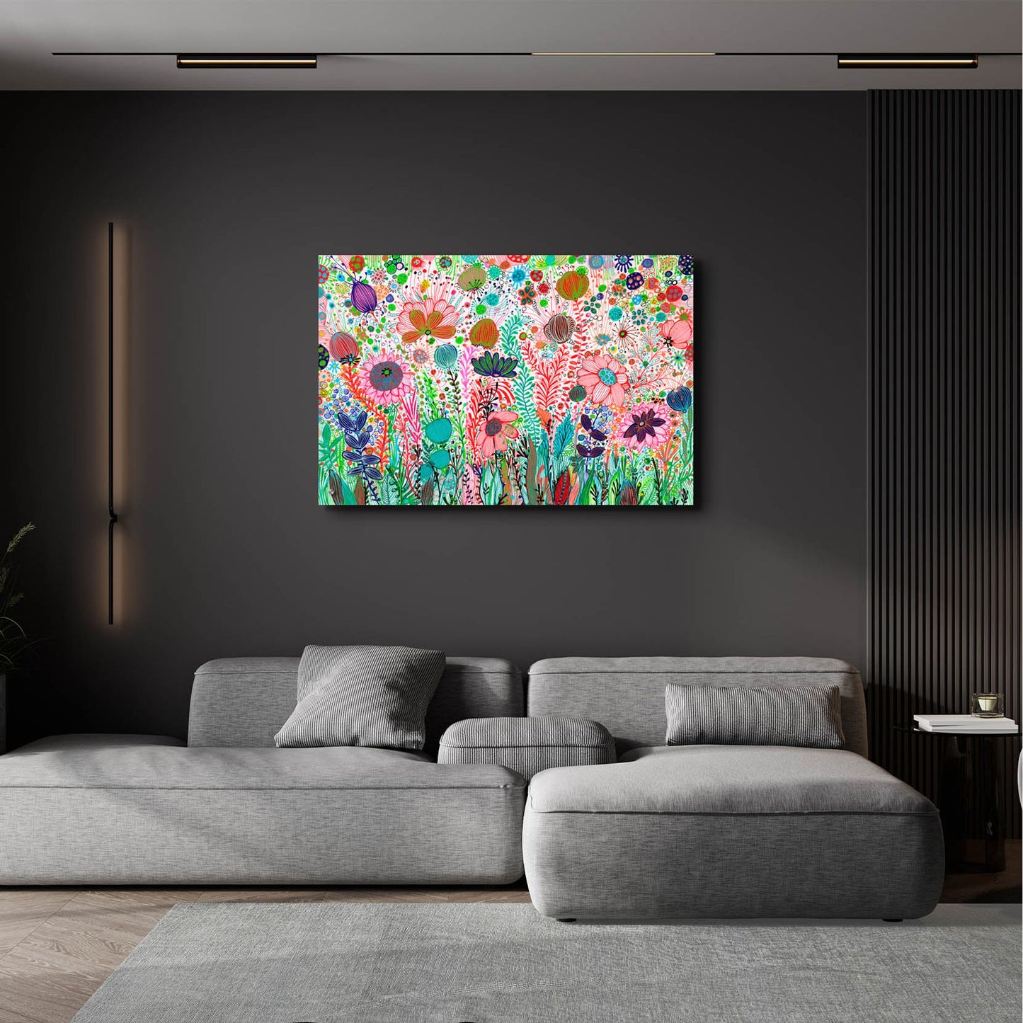 Epic Art 'Garden Party2 by Noemi Ibarz, Acrylic Glass Wall Art,36x24