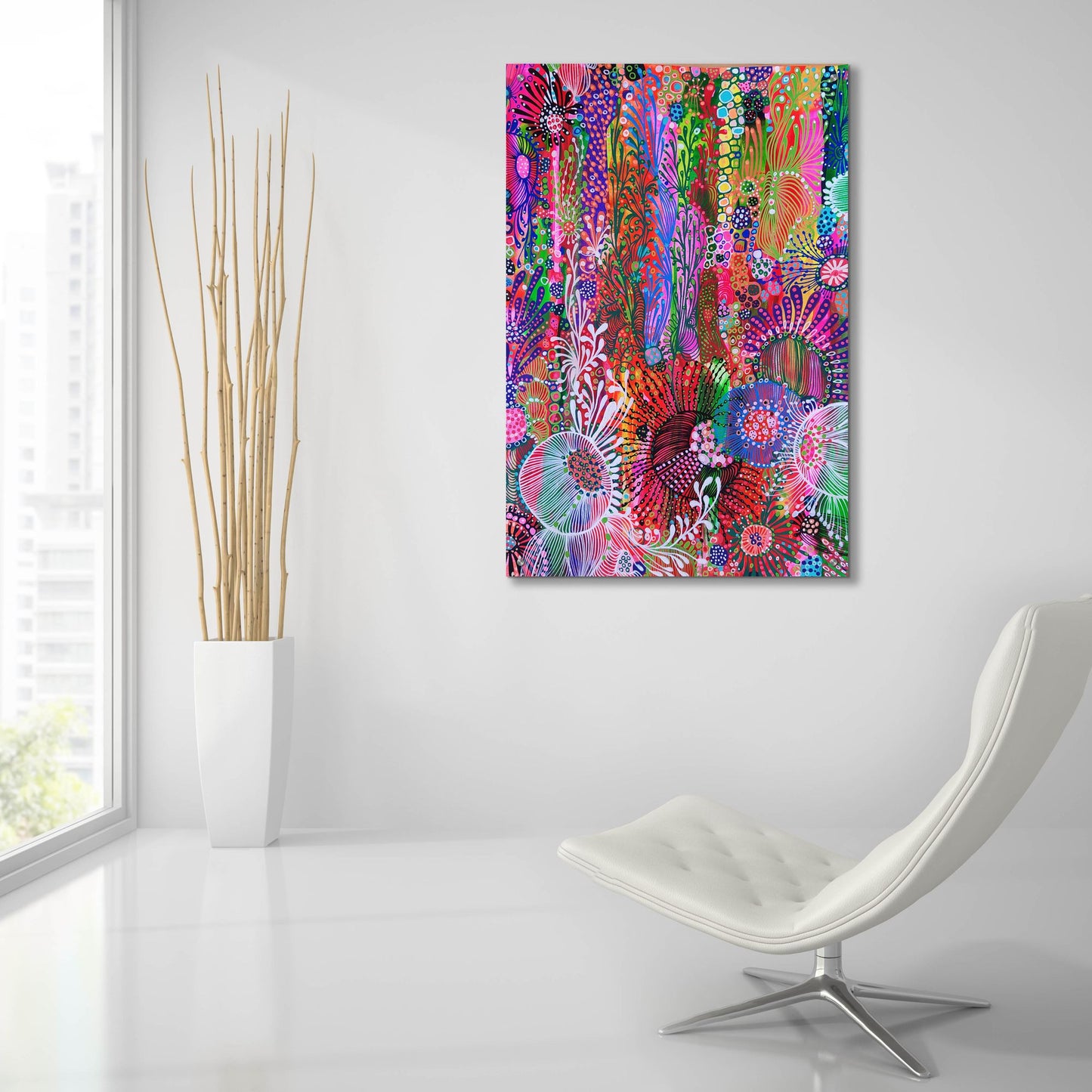 Epic Art 'Color Block2 by Noemi Ibarz, Acrylic Glass Wall Art,24x36
