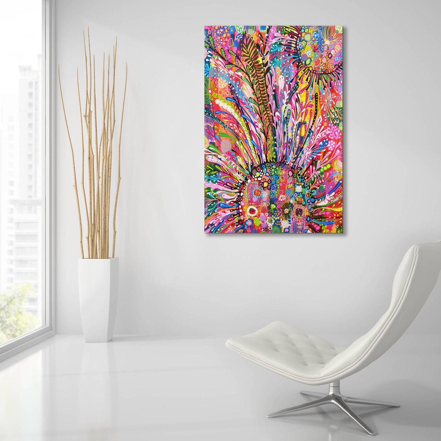 Epic Art 'Summer Is Here2 by Noemi Ibarz, Acrylic Glass Wall Art,24x36