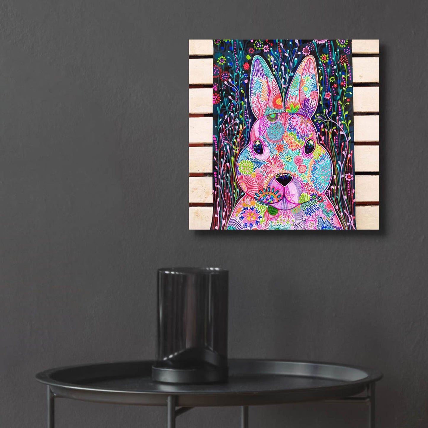 Epic Art 'Bunny2 by Noemi Ibarz, Acrylic Glass Wall Art,12x12