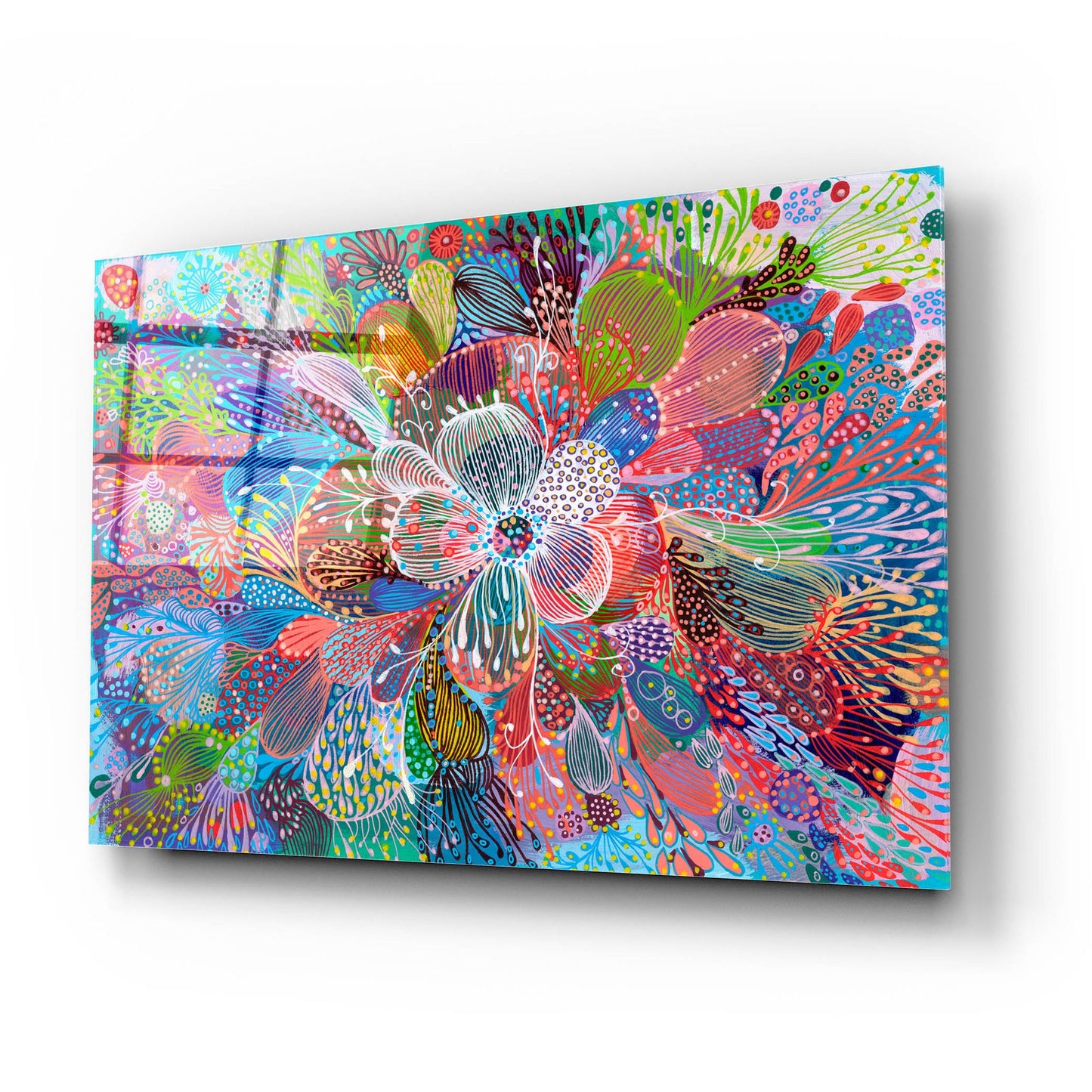 Epic Art 'Blooming2 by Noemi Ibarz, Acrylic Glass Wall Art,24x16
