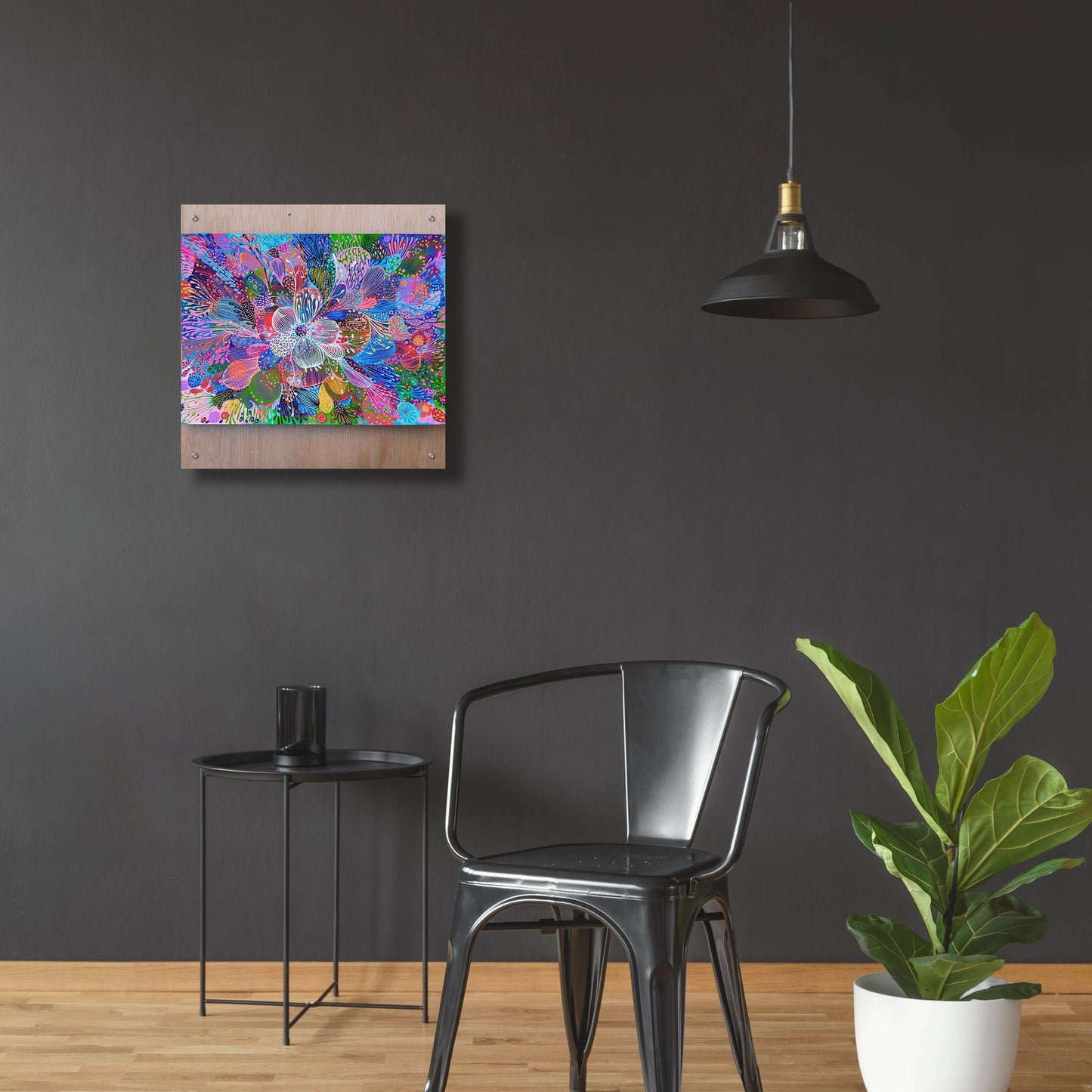 Epic Art 'Blooming2 by Noemi Ibarz, Acrylic Glass Wall Art,24x24