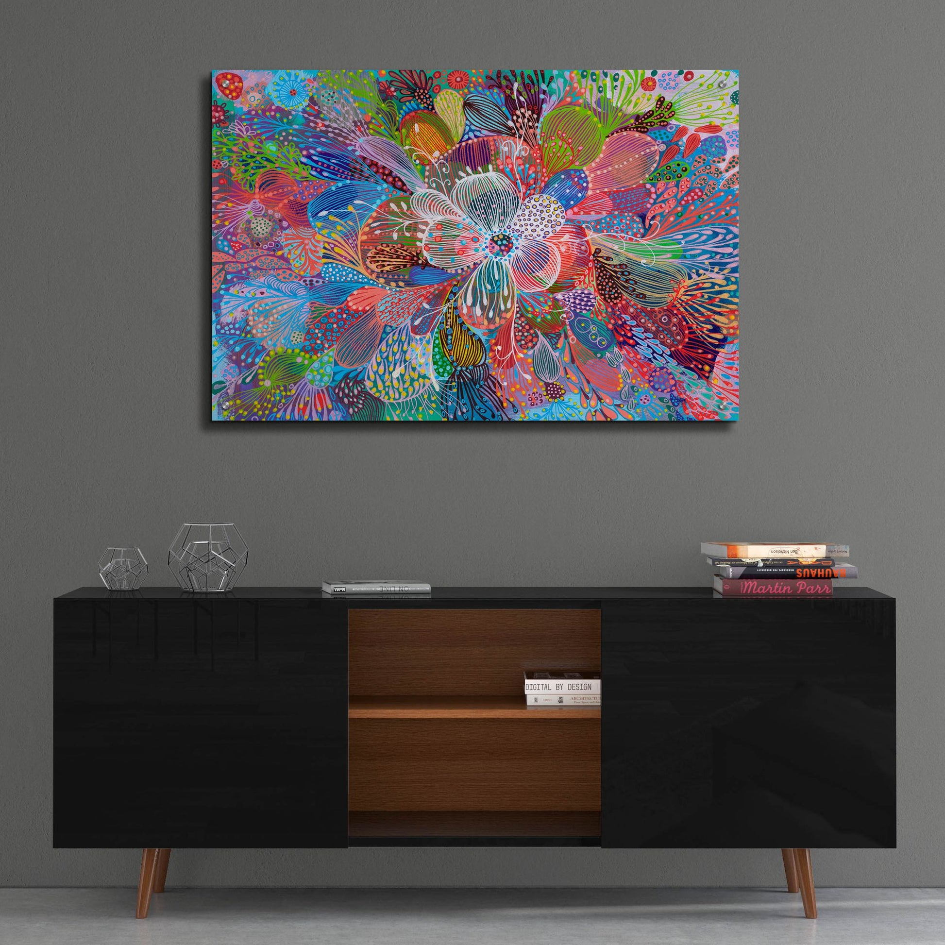 Epic Art 'Blooming2 by Noemi Ibarz, Acrylic Glass Wall Art,36x24
