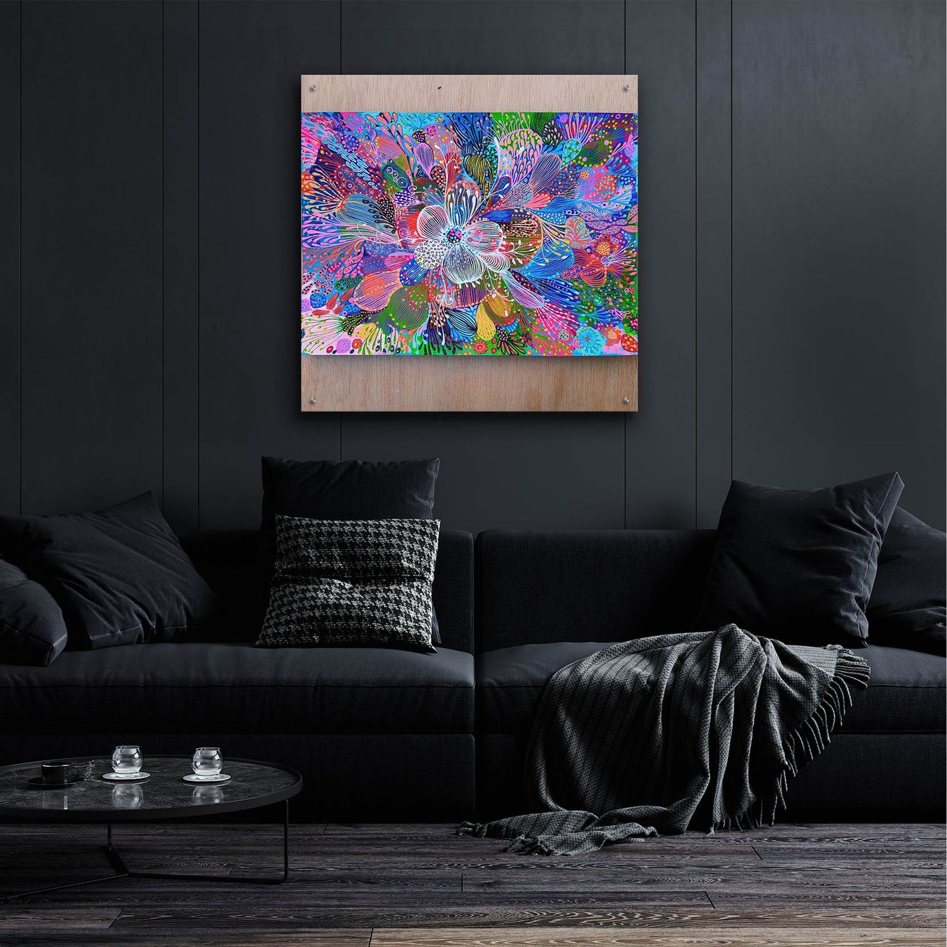 Epic Art 'Blooming2 by Noemi Ibarz, Acrylic Glass Wall Art,36x36