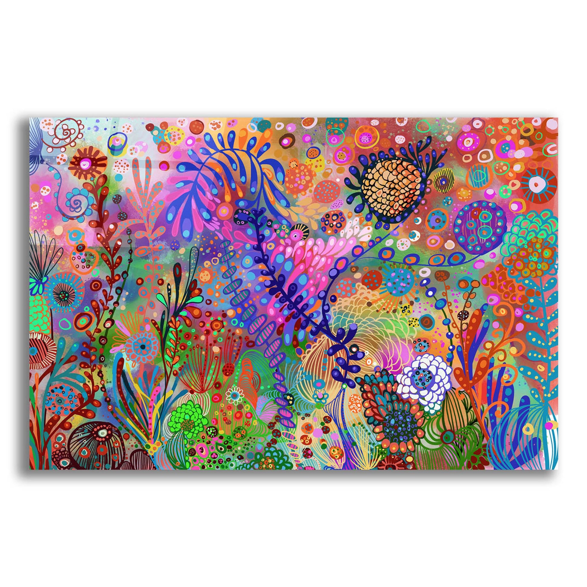 Epic Art 'Garden Under Sea2 by Noemi Ibarz, Acrylic Glass Wall Art,24x16