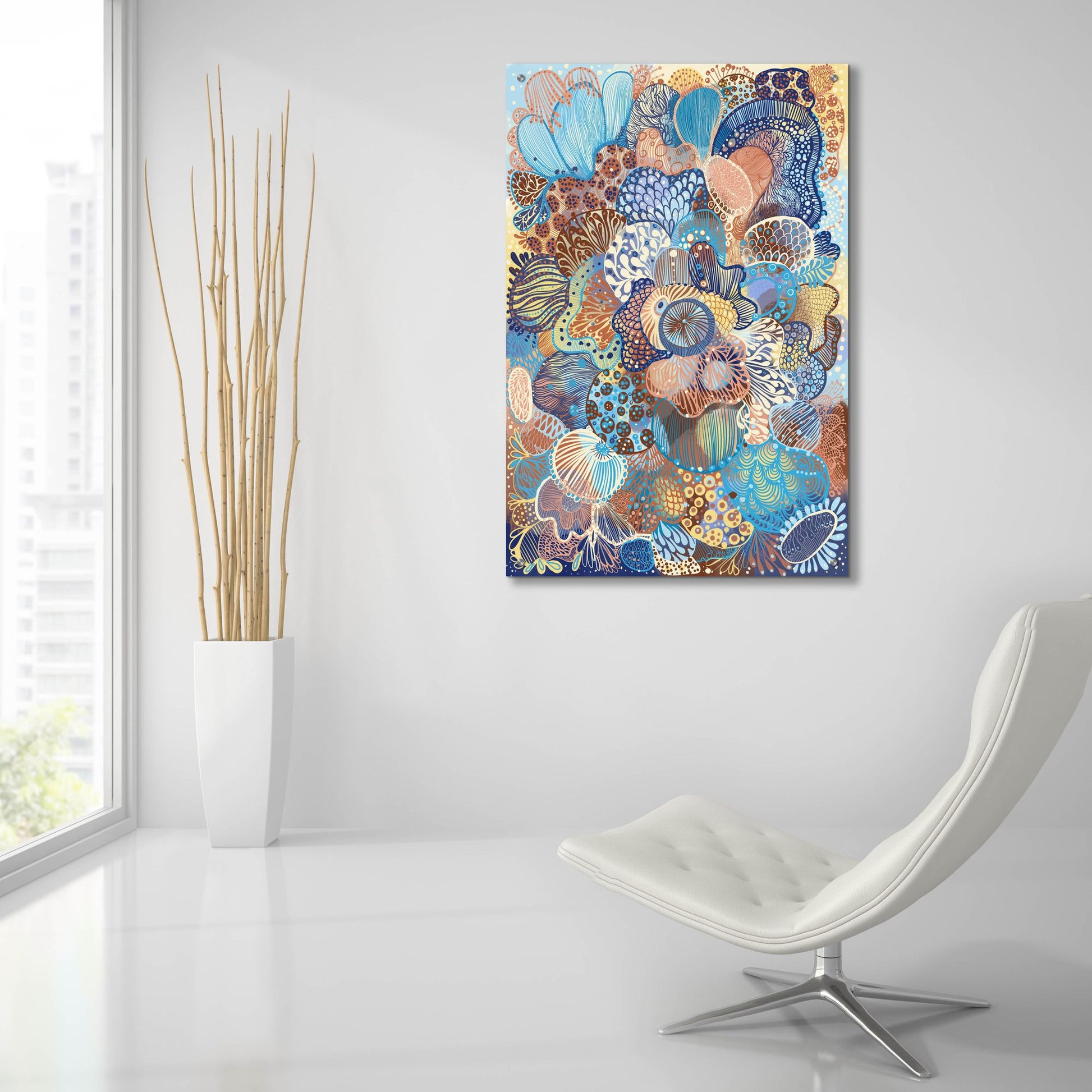 Epic Art 'Ilustracion Sin Titulo 22v2 by Noemi Ibarz, Acrylic Glass Wall Art,24x36