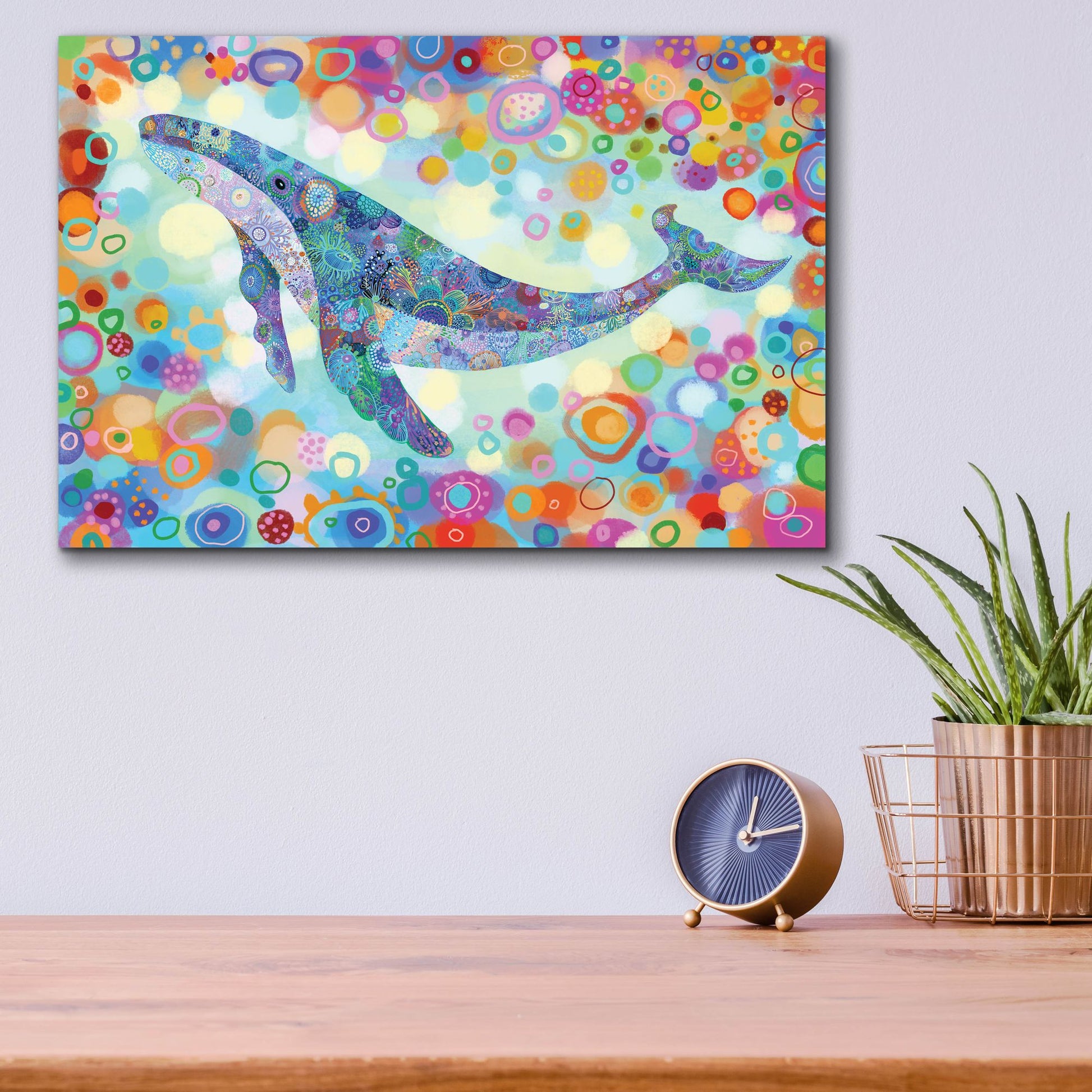 Epic Art 'Ballena2 by Noemi Ibarz, Acrylic Glass Wall Art,16x12