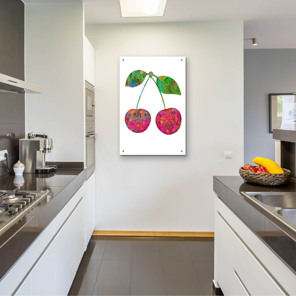Epic Art 'Cherry2 by Noemi Ibarz, Acrylic Glass Wall Art,24x36