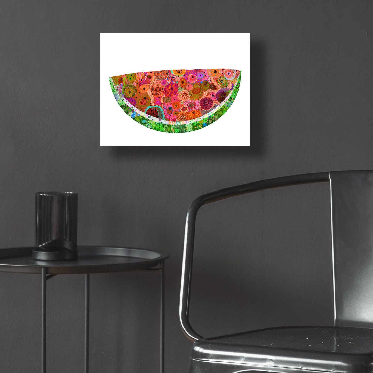 Epic Art 'Watermelon2 by Noemi Ibarz, Acrylic Glass Wall Art,16x12