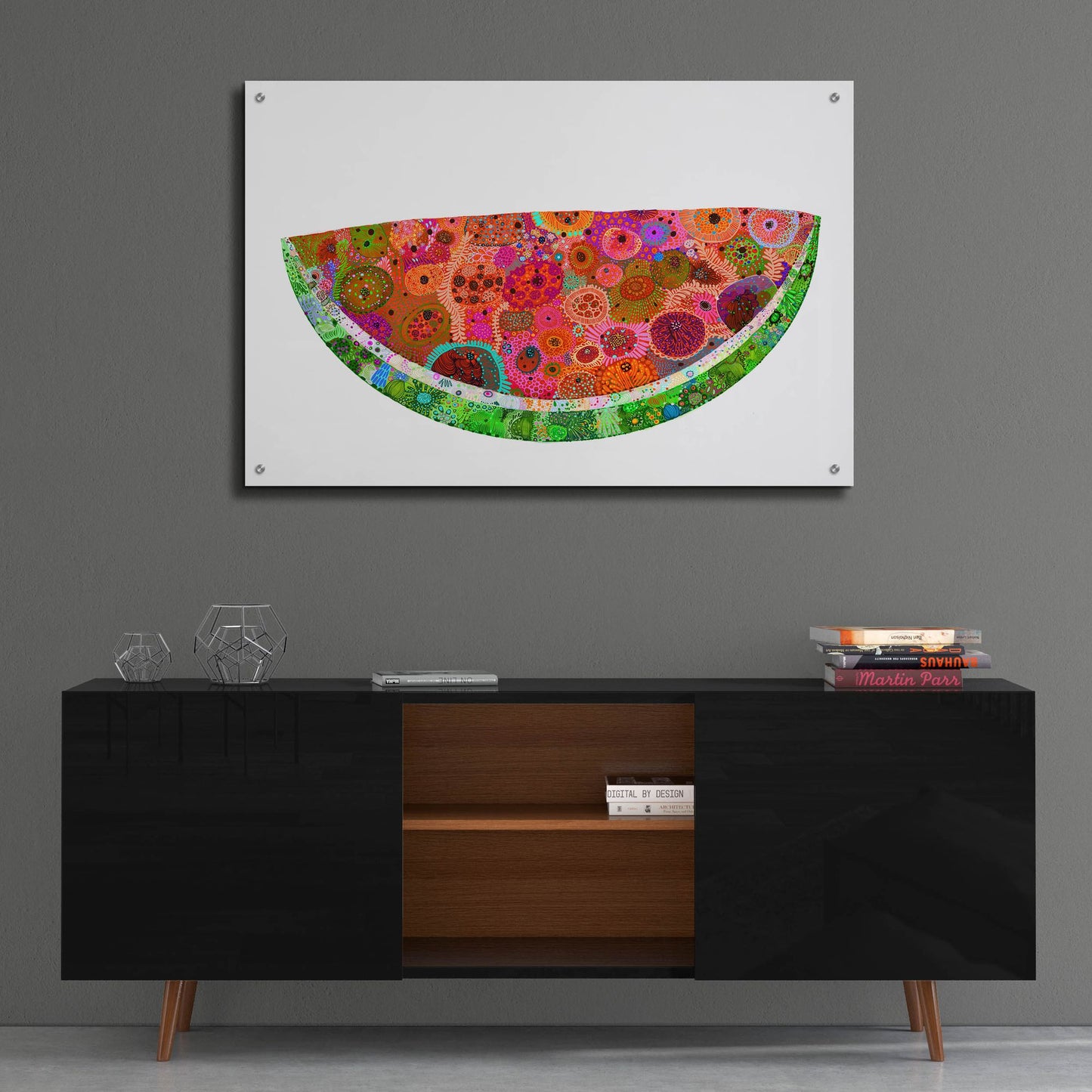 Epic Art 'Watermelon2 by Noemi Ibarz, Acrylic Glass Wall Art,36x24