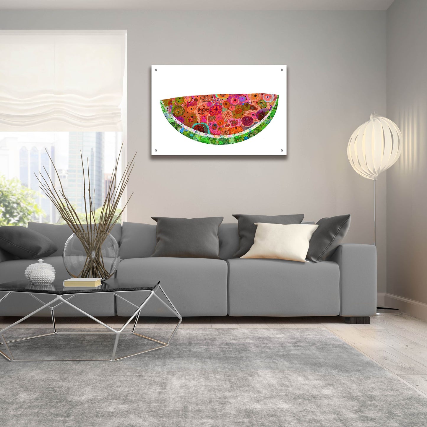 Epic Art 'Watermelon2 by Noemi Ibarz, Acrylic Glass Wall Art,36x24