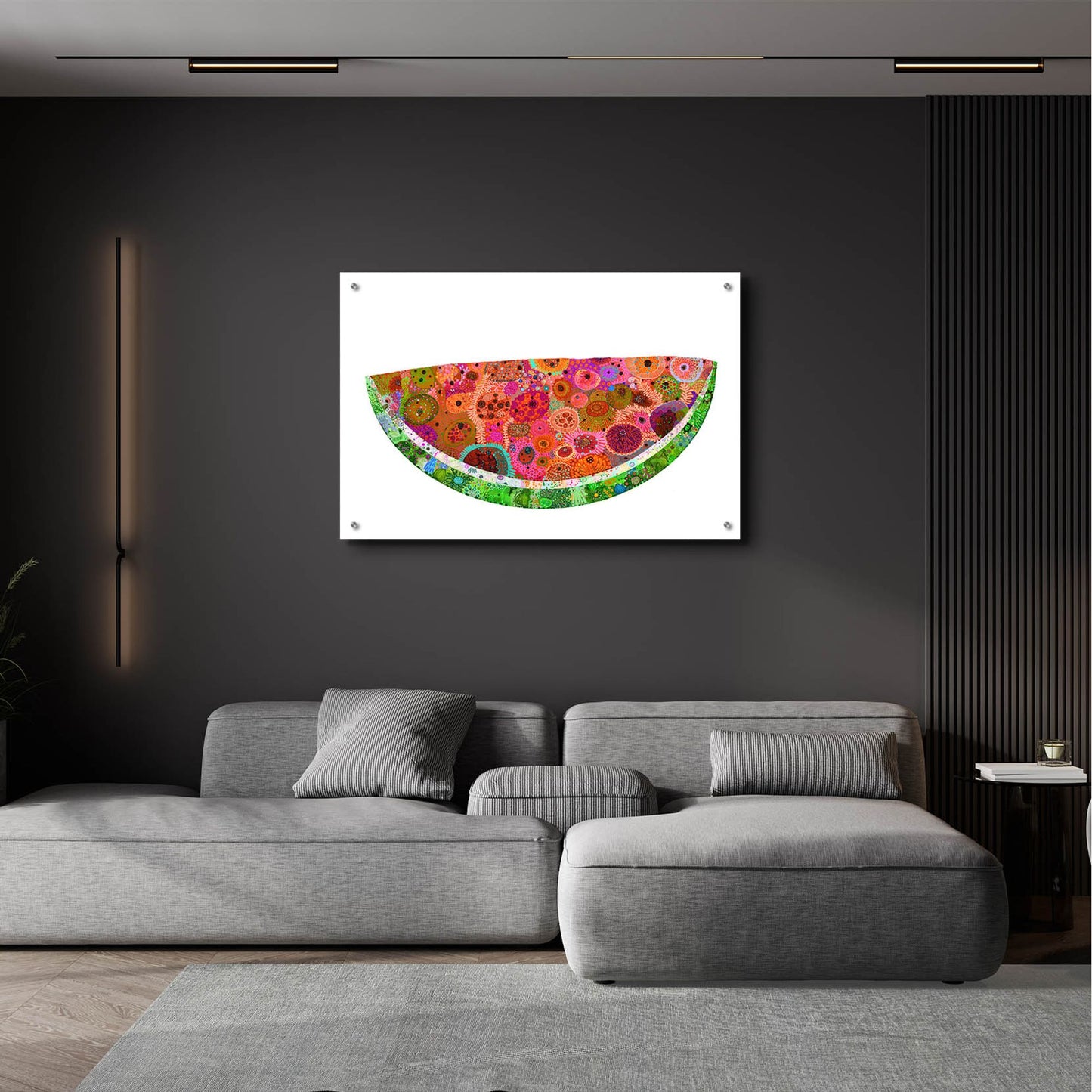 Epic Art 'Watermelon2 by Noemi Ibarz, Acrylic Glass Wall Art,36x24