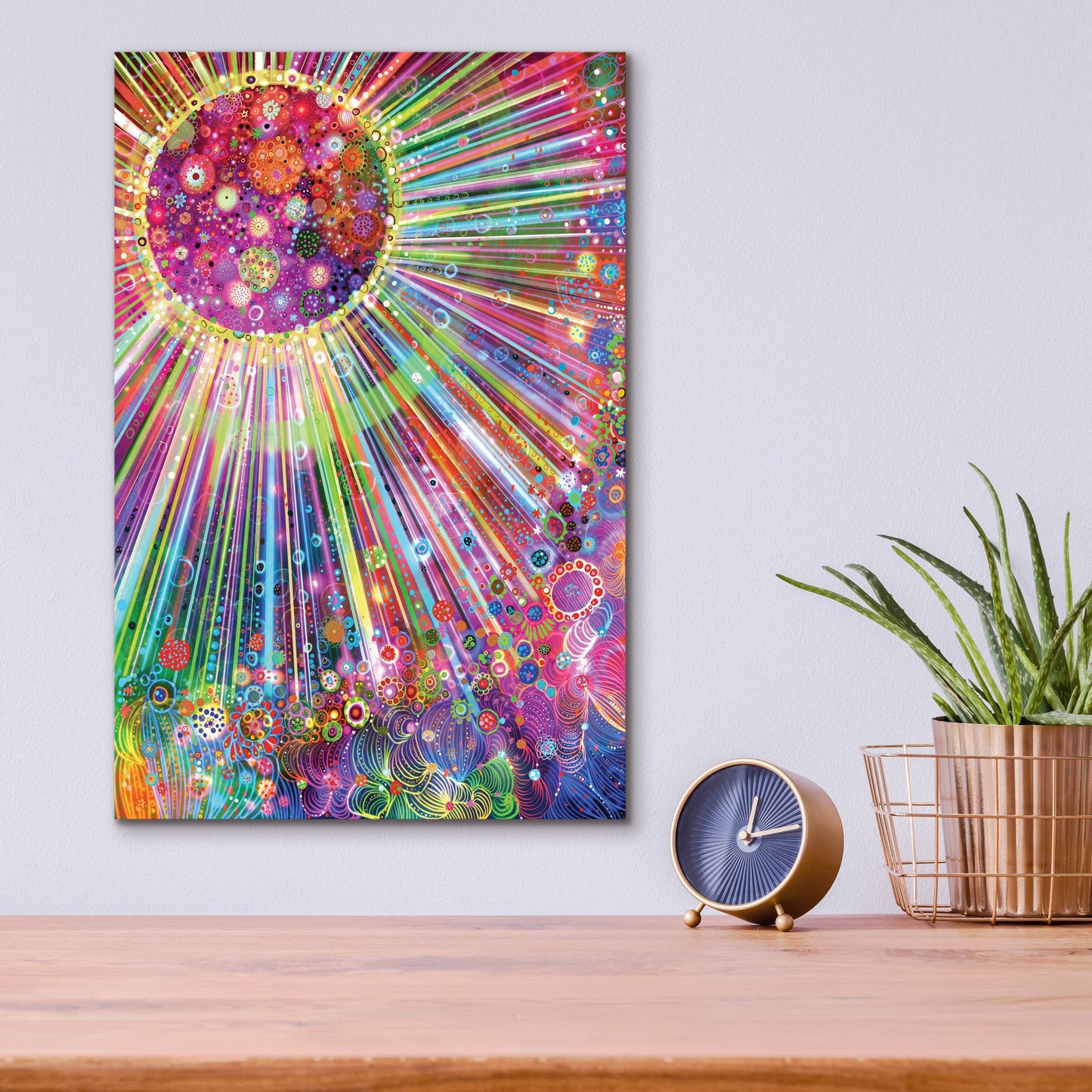 Epic Art 'Big Bang2 by Noemi Ibarz, Acrylic Glass Wall Art,12x16