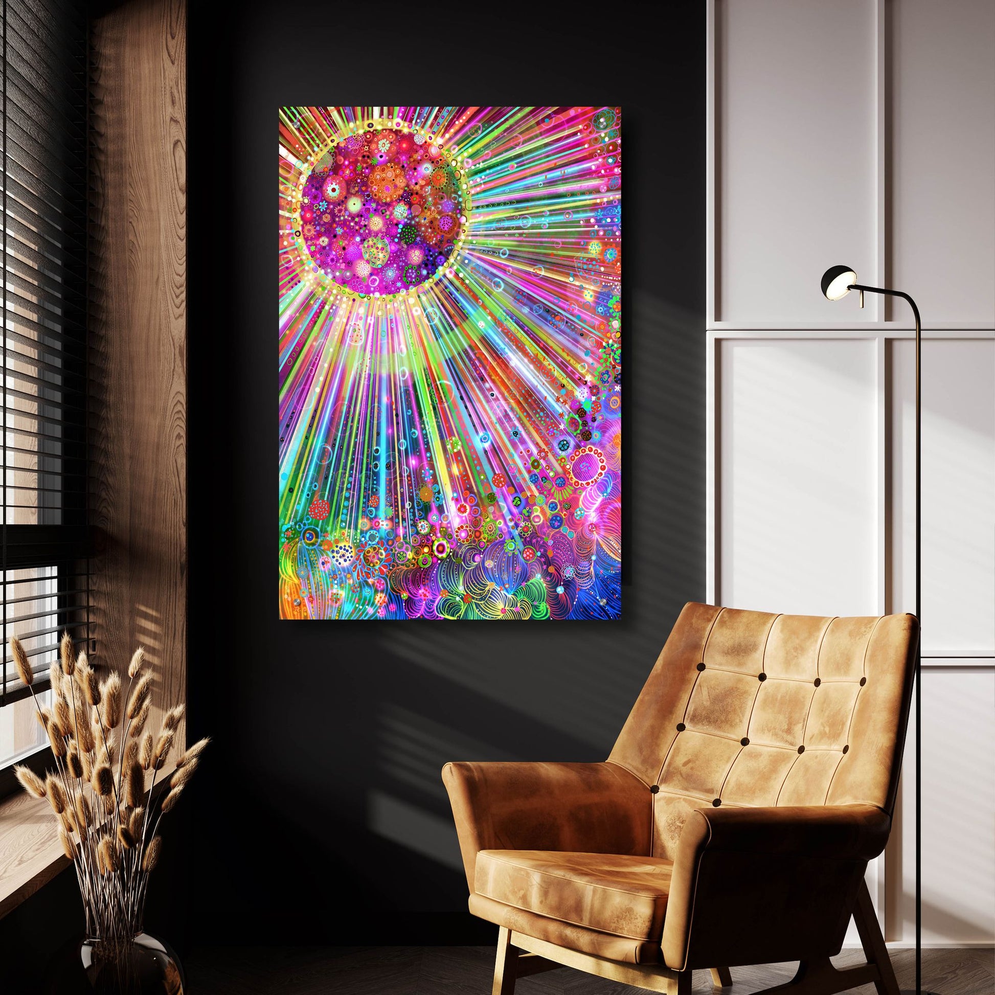 Epic Art 'Big Bang2 by Noemi Ibarz, Acrylic Glass Wall Art,24x36