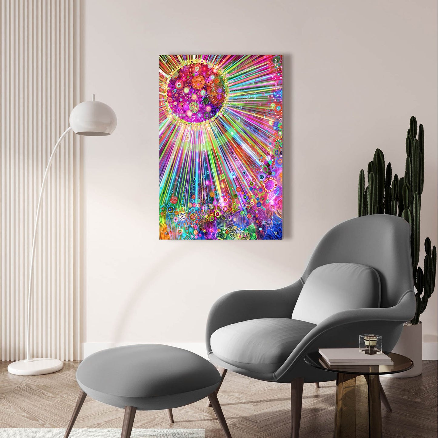 Epic Art 'Big Bang2 by Noemi Ibarz, Acrylic Glass Wall Art,24x36